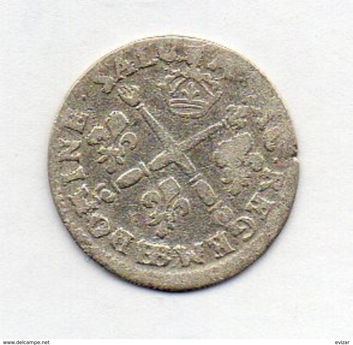 FRANCE, 1/20 Ecu (6 Sols), Silver, 1704 - 1643-1715 Luigi XIV El Re Sole