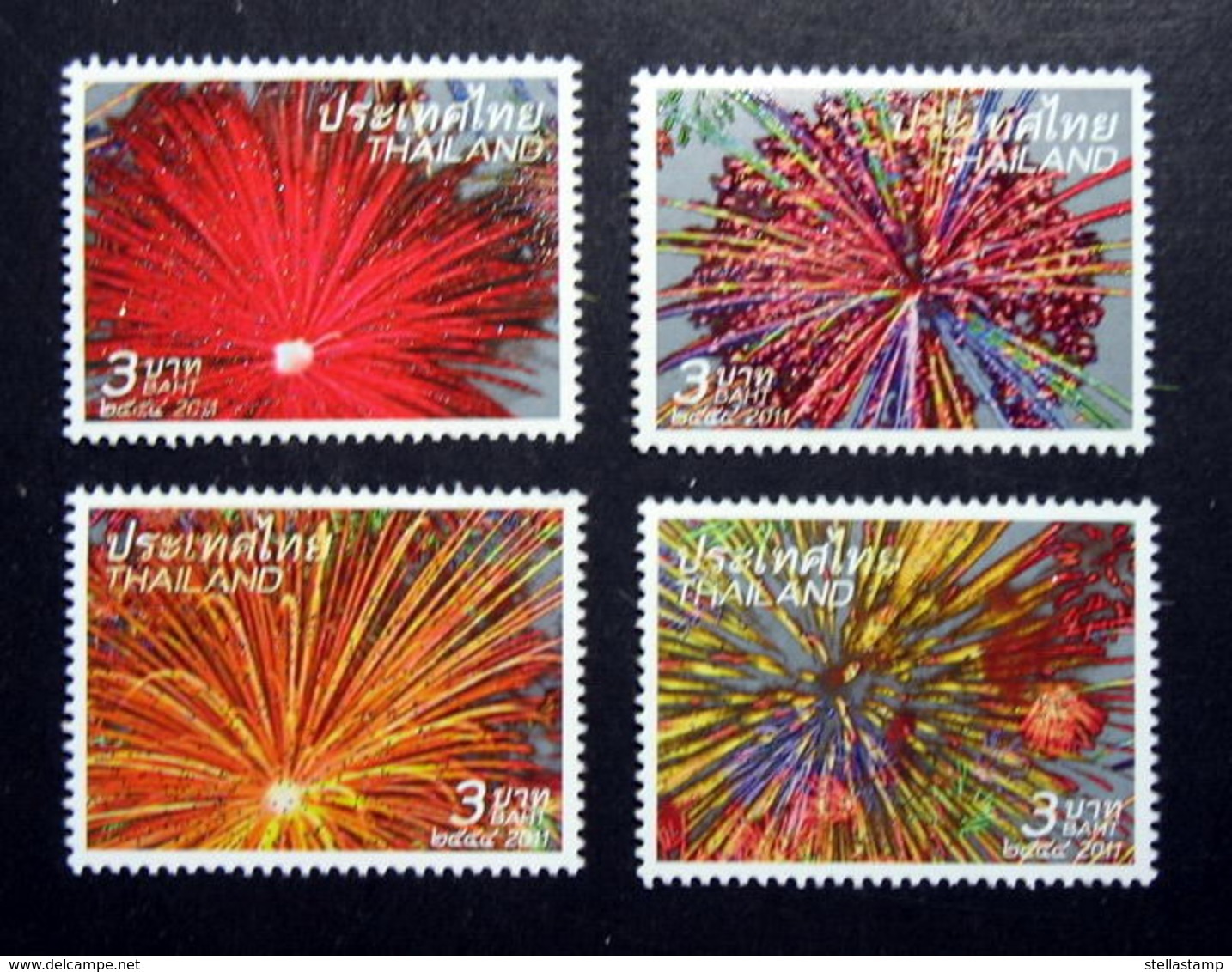 Thailand Stamp 2011 New Year - Firework - Thailand