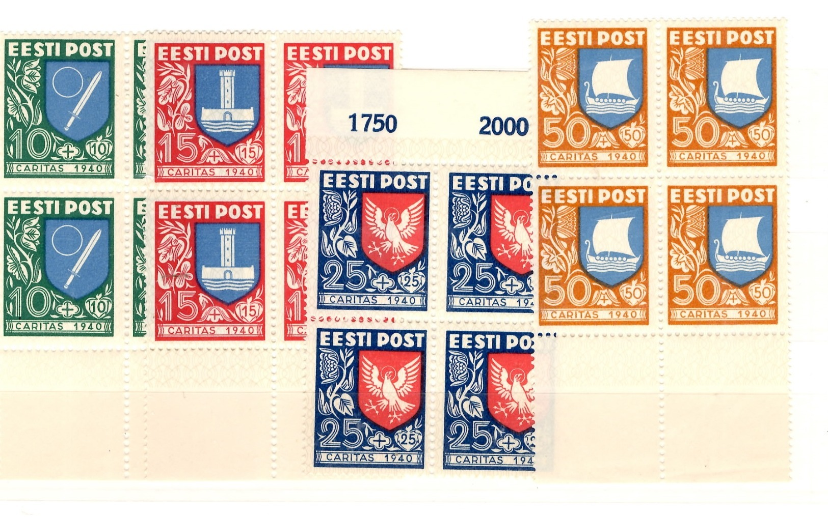 Estonie YT N° 171/174 En Blocs De 4 Neufs ** MNH. TB. A Saisir! - Estonie