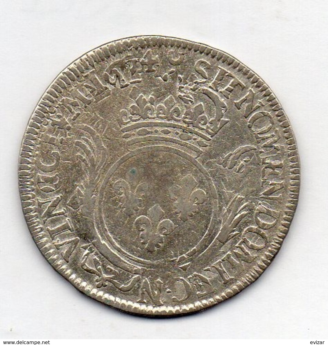 FRANCE, 1/2 Ecu, 1653, Silver - 1643-1715 Luigi XIV El Re Sole