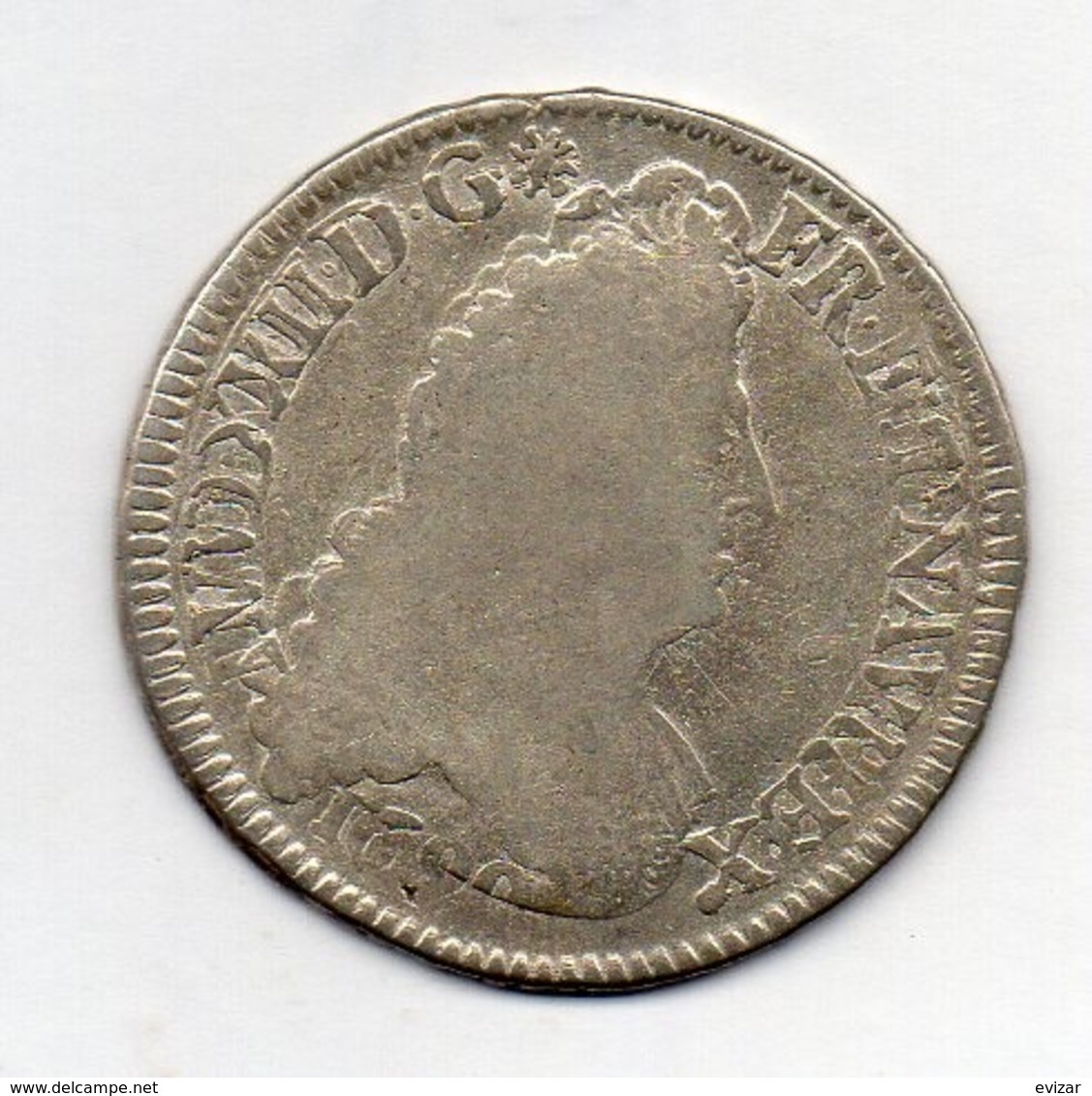 FRANCE, 1/2 Ecu, 1653, Silver - 1643-1715 Luigi XIV El Re Sole