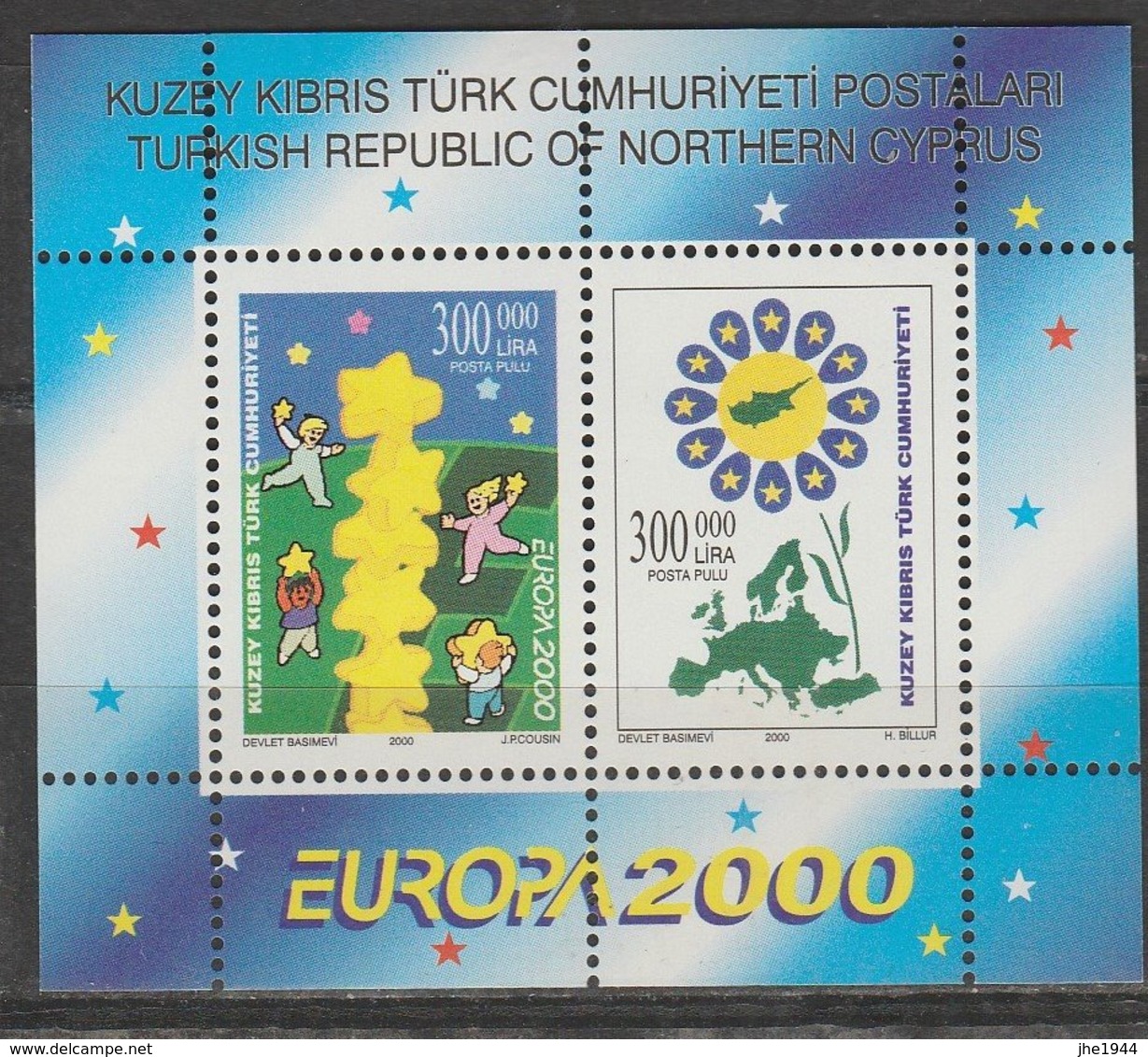 Turquie Adm. Chypre Europa 2000 BF N° 18 ** - 2000