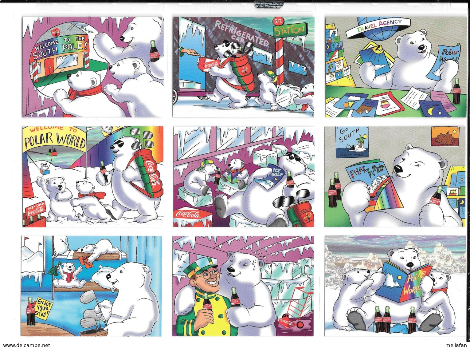 AD34 - SERIE COMPLETE 50 TRADING COLLECT A CARD - COCA COLA POLAR BEARS - Autres & Non Classés