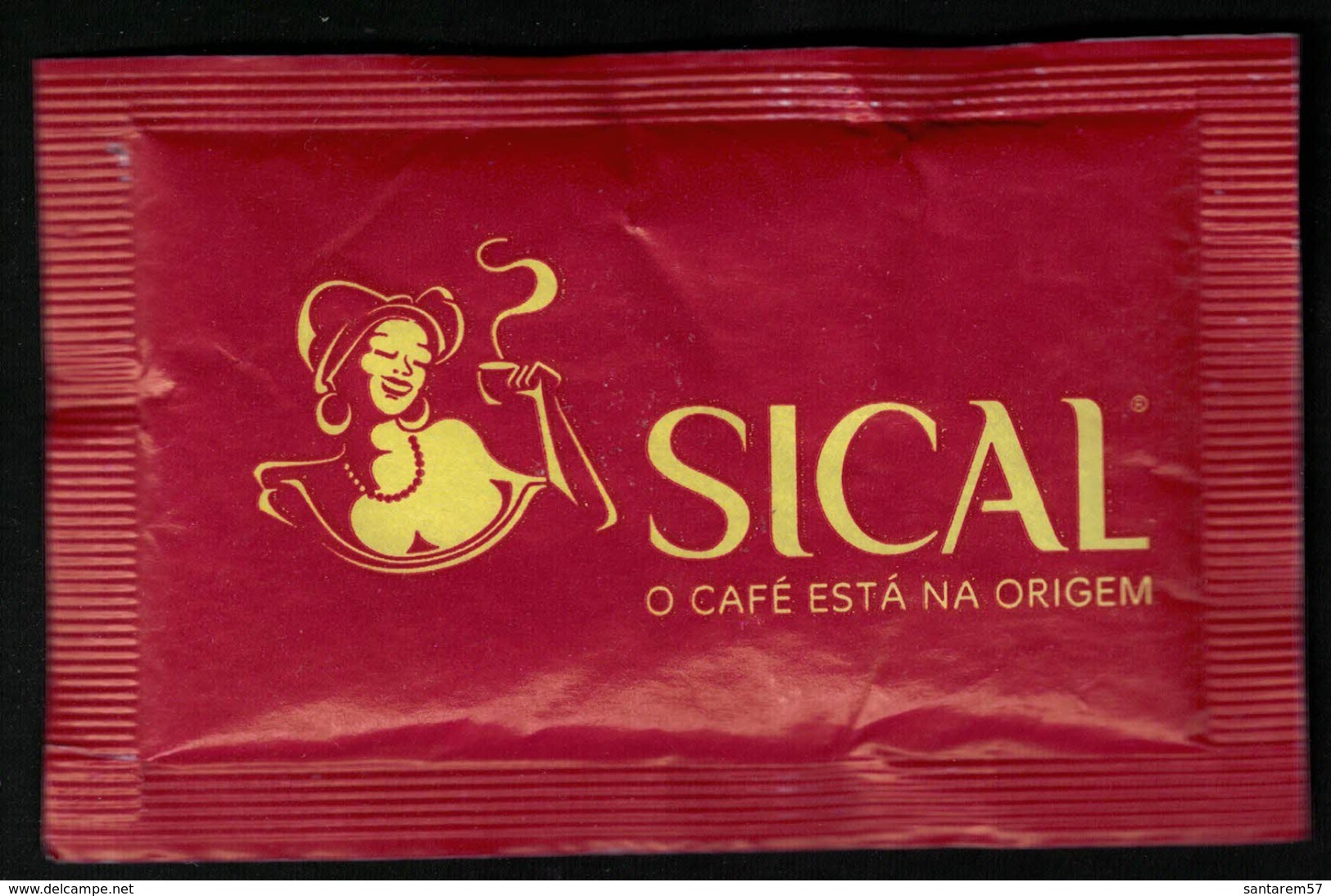 Portugal Sachet Rouge Sucre Sugar Sical O Café Está Na Origem Le Café Est à L'origine - Sucres