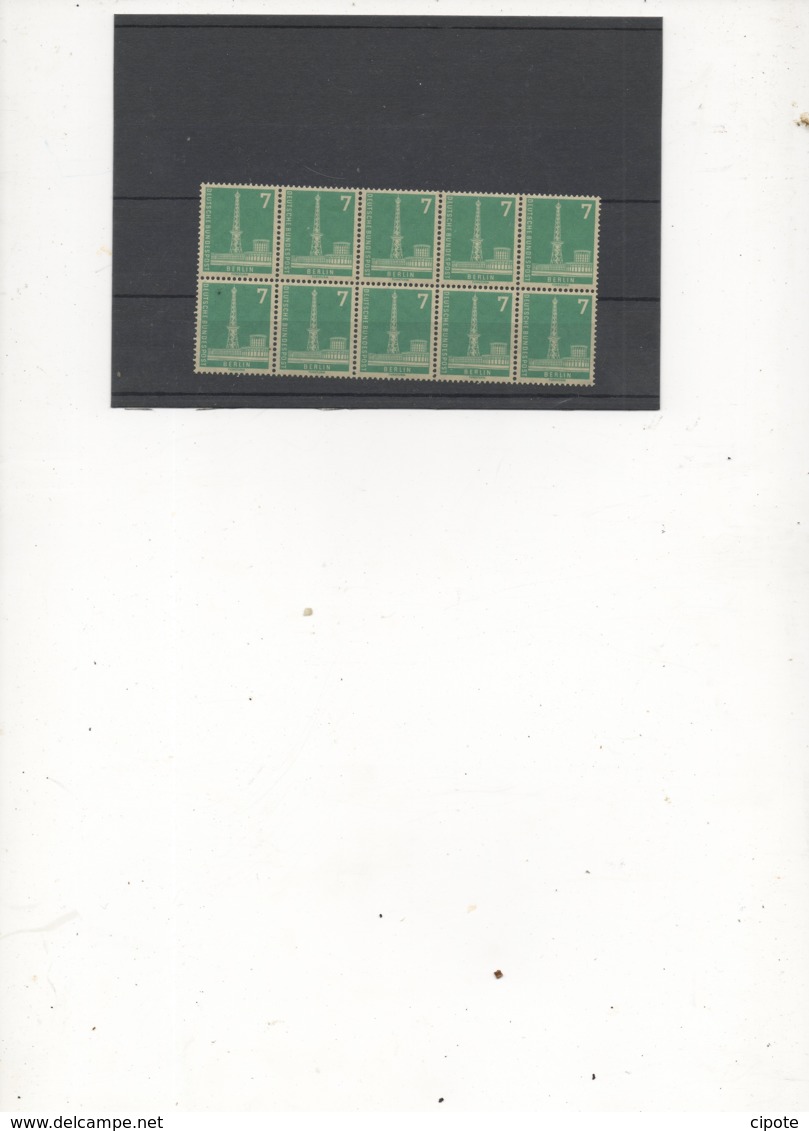 Berlin 135 Zehnerblock - Unused Stamps