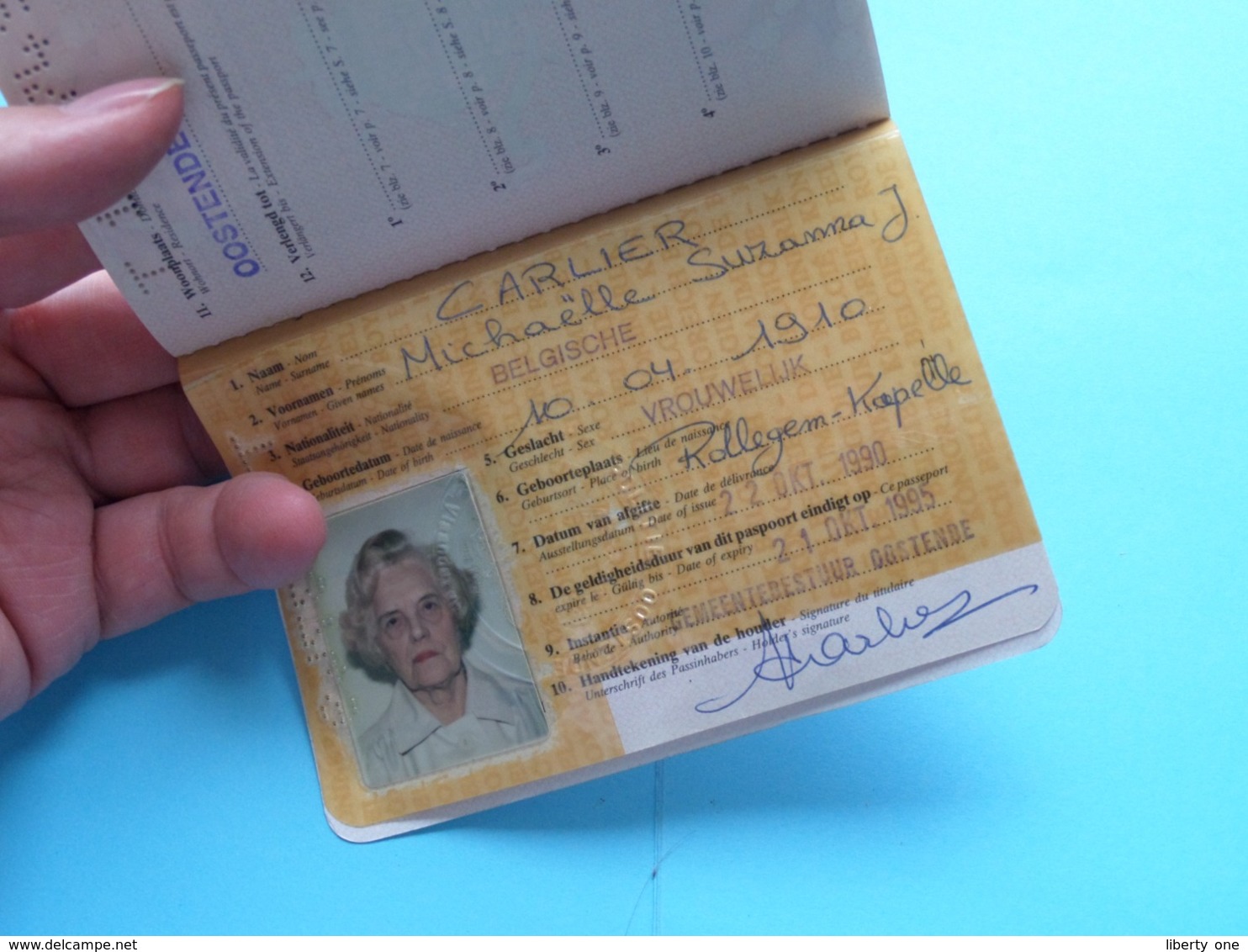 PASSEPORT - PASPOORT - REISEPASS - PASSPORT ( Belgique ) Carlier 1910 ( Zie Foto's Details ) 1995 ! - Zonder Classificatie