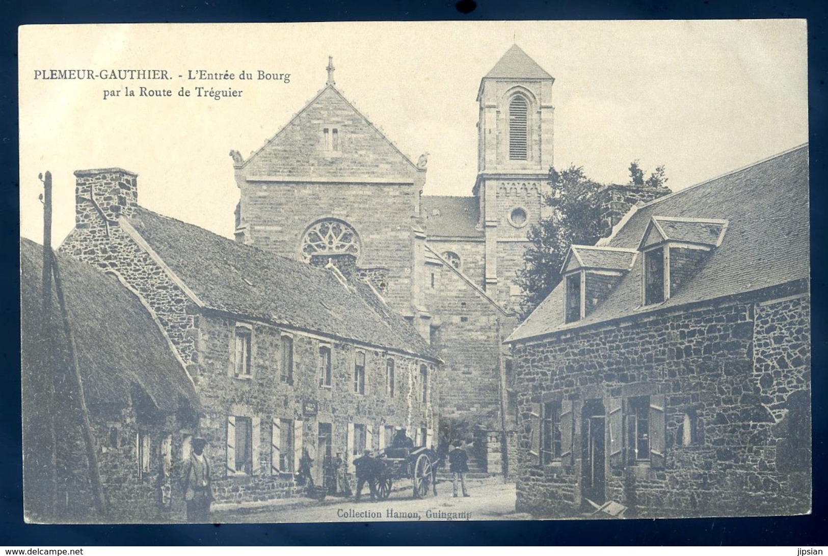 Cpa Du 22  Pleumeur Gauthier L' Entrée Du Bourg Par La Route De Tréguier   --   Près De Pleubian   LZ103 - Pleubian