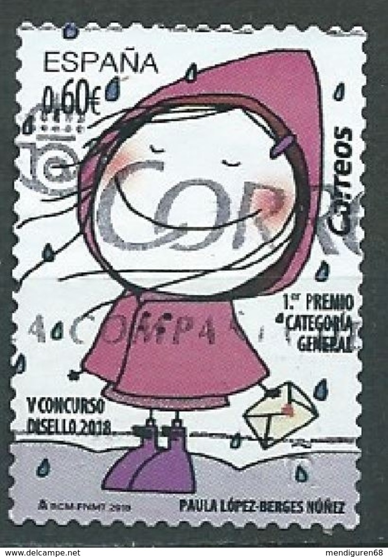 ESPAGNE SPANIEN SPAIN ESPAÑA 2019 DISELLO. YOUNG STAMPSHOW: GIRL NIÑA USED ED 5290 MI 5322 YT 5027 SC 4338 - Gebruikt