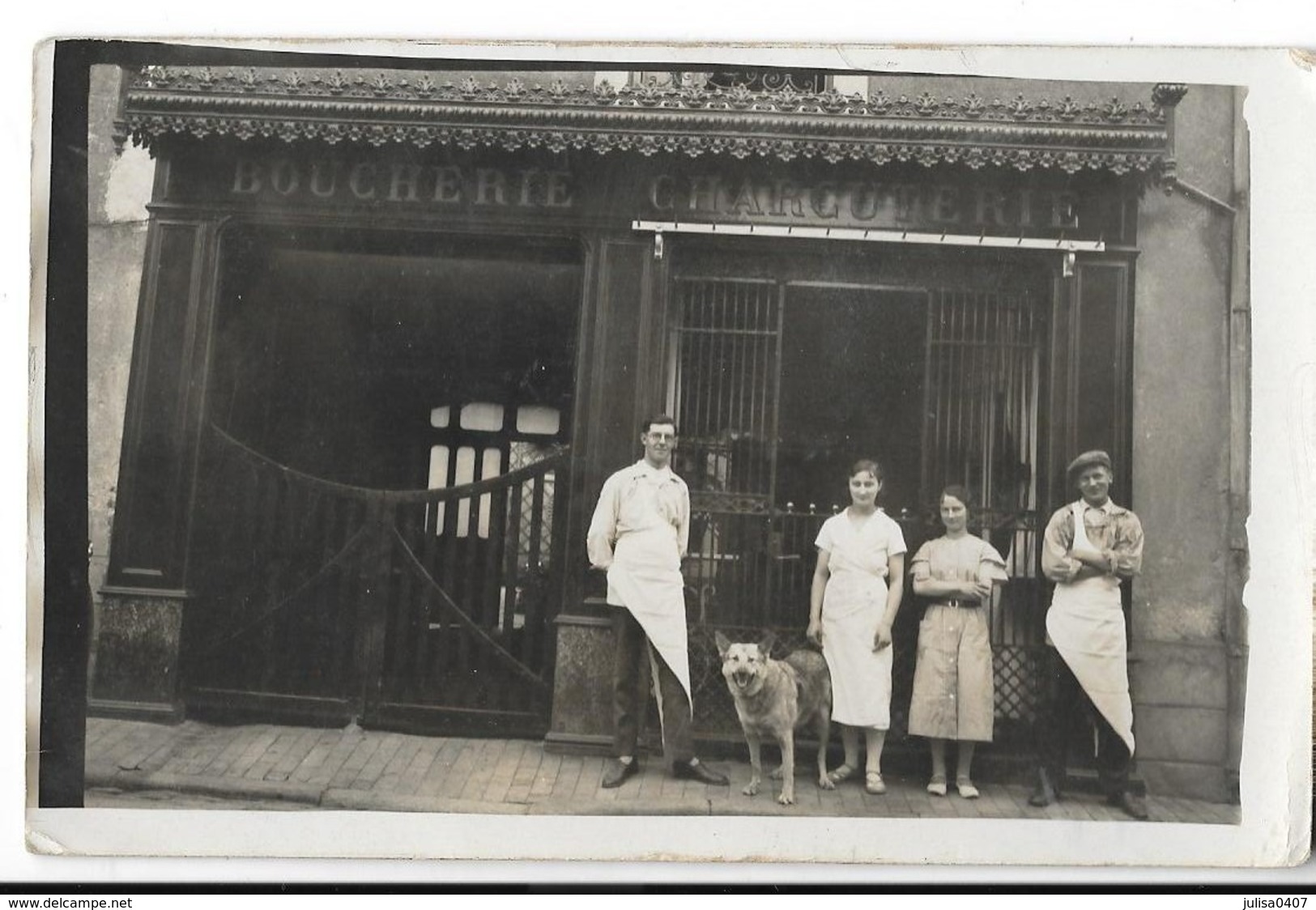 CARTE PHOTO DEVANTURE COMMERCE BOUCHERIE CHARCUTERIE Animation - A Identifier