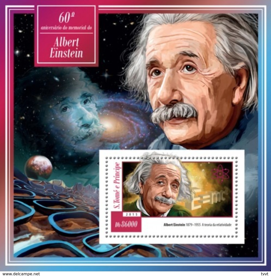 Sao Tome & Principe 2015. [st15112] Albert Einstein (s\s+bl) - Albert Einstein