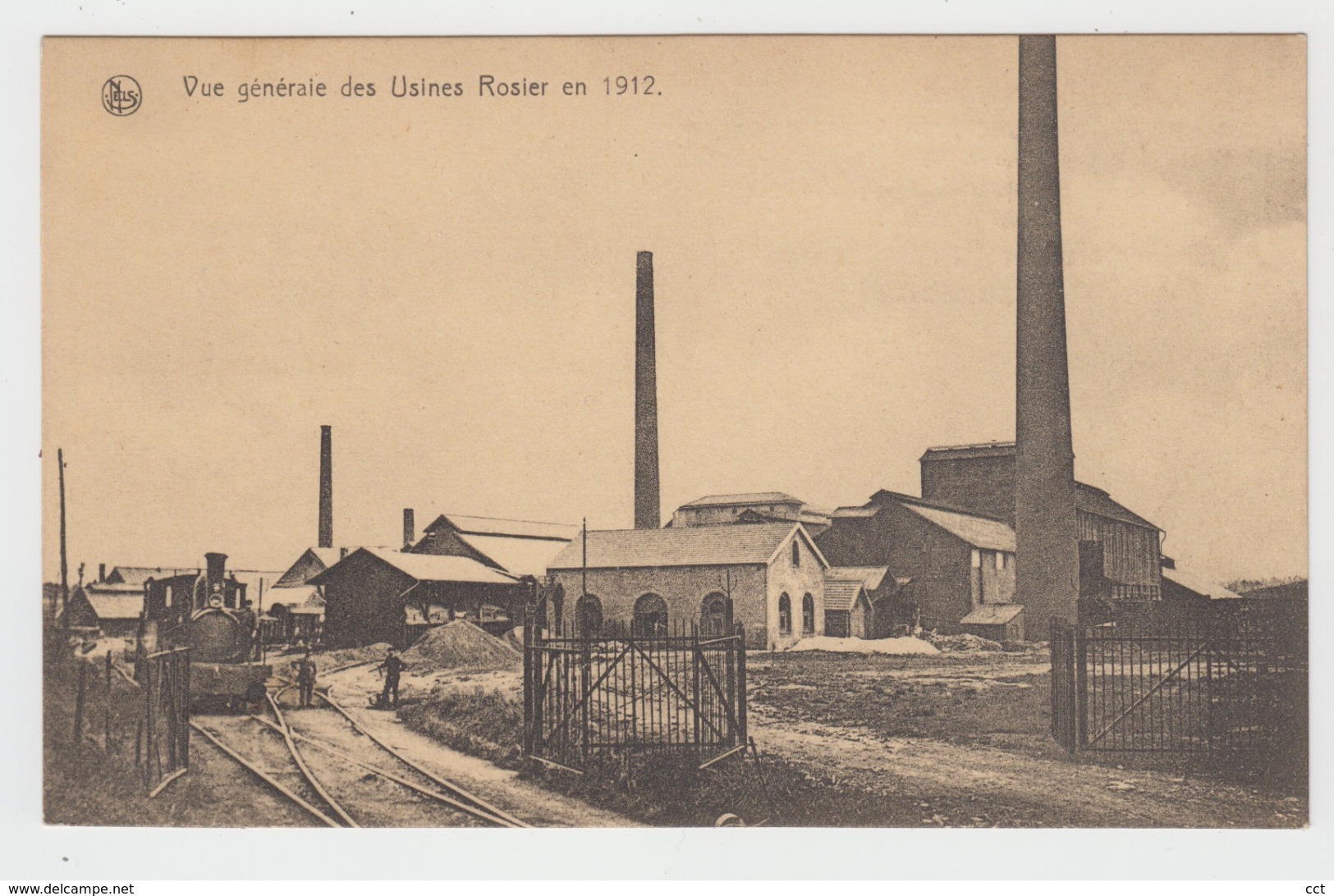 Moustier  Frasnes-lez-Anvaing  Fabrique De Produits Chimiques Agricoles Vue Générale Des Usines Rosier En 1912 - Frasnes-lez-Anvaing