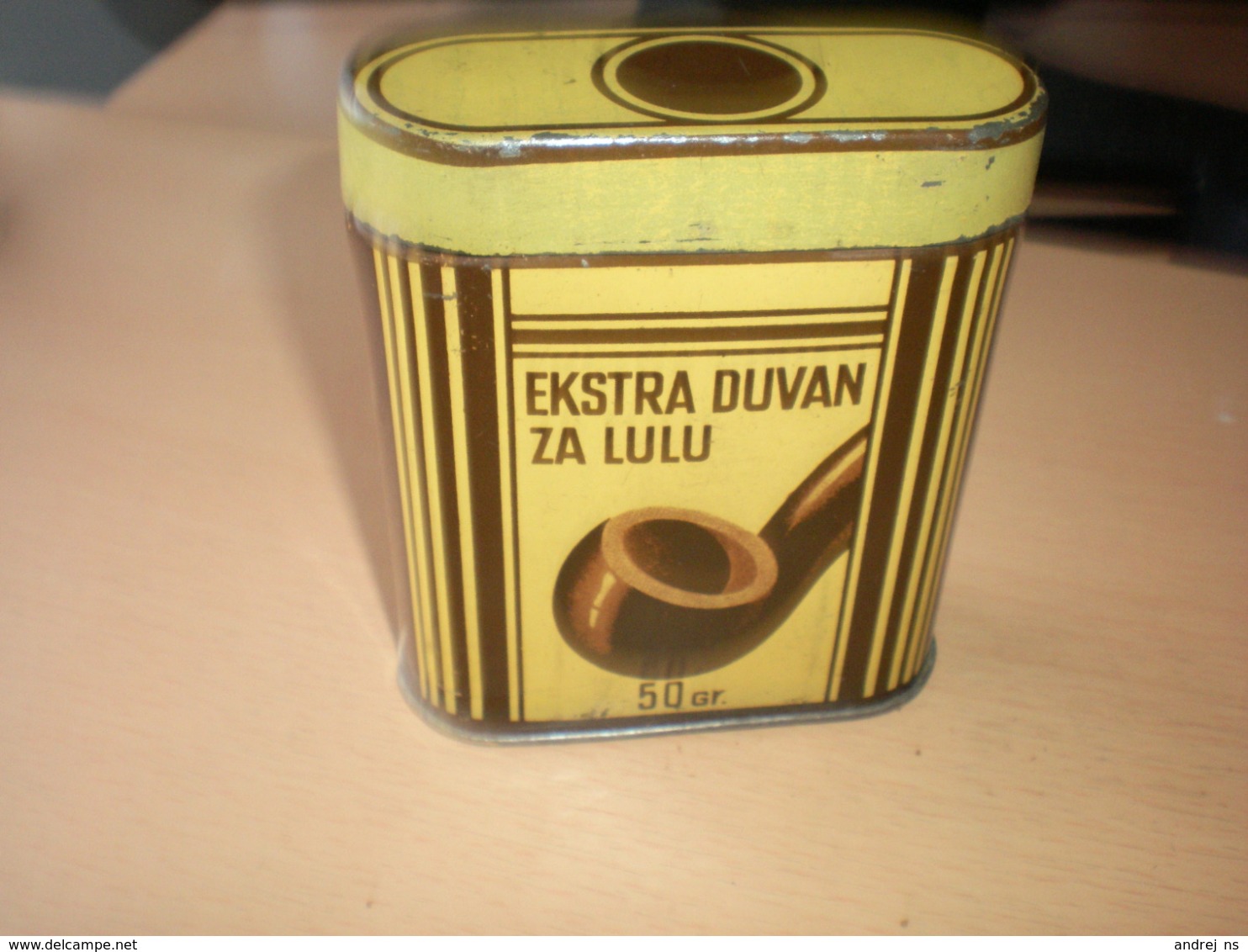 Old Tin Box Ekstra Duvan Za Lulu Pipe Tobacco 50 Gr - Schnupftabakdosen (leer)