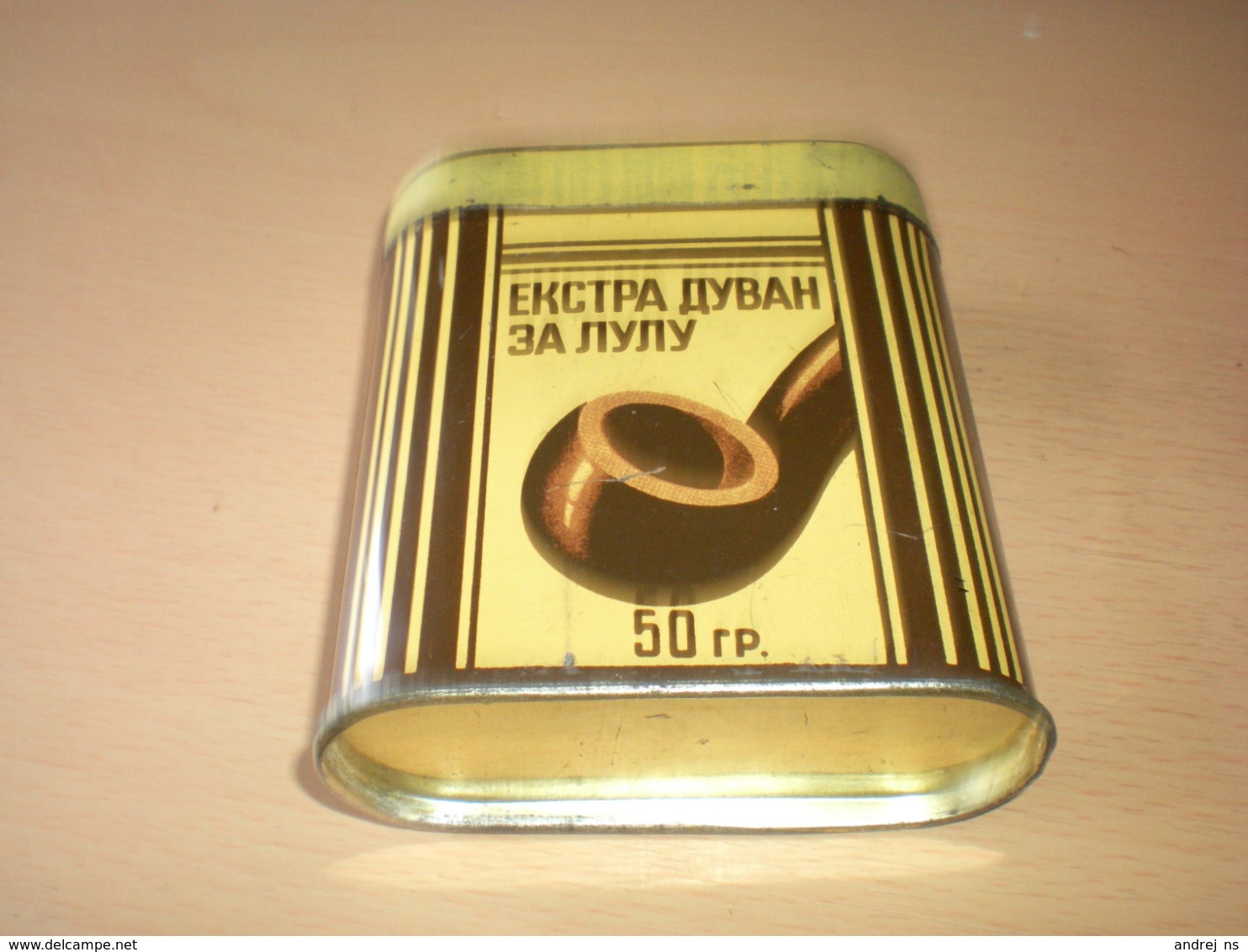 Old Tin Box Ekstra Duvan Za Lulu Pipe Tobacco 50 Gr - Boites à Tabac Vides