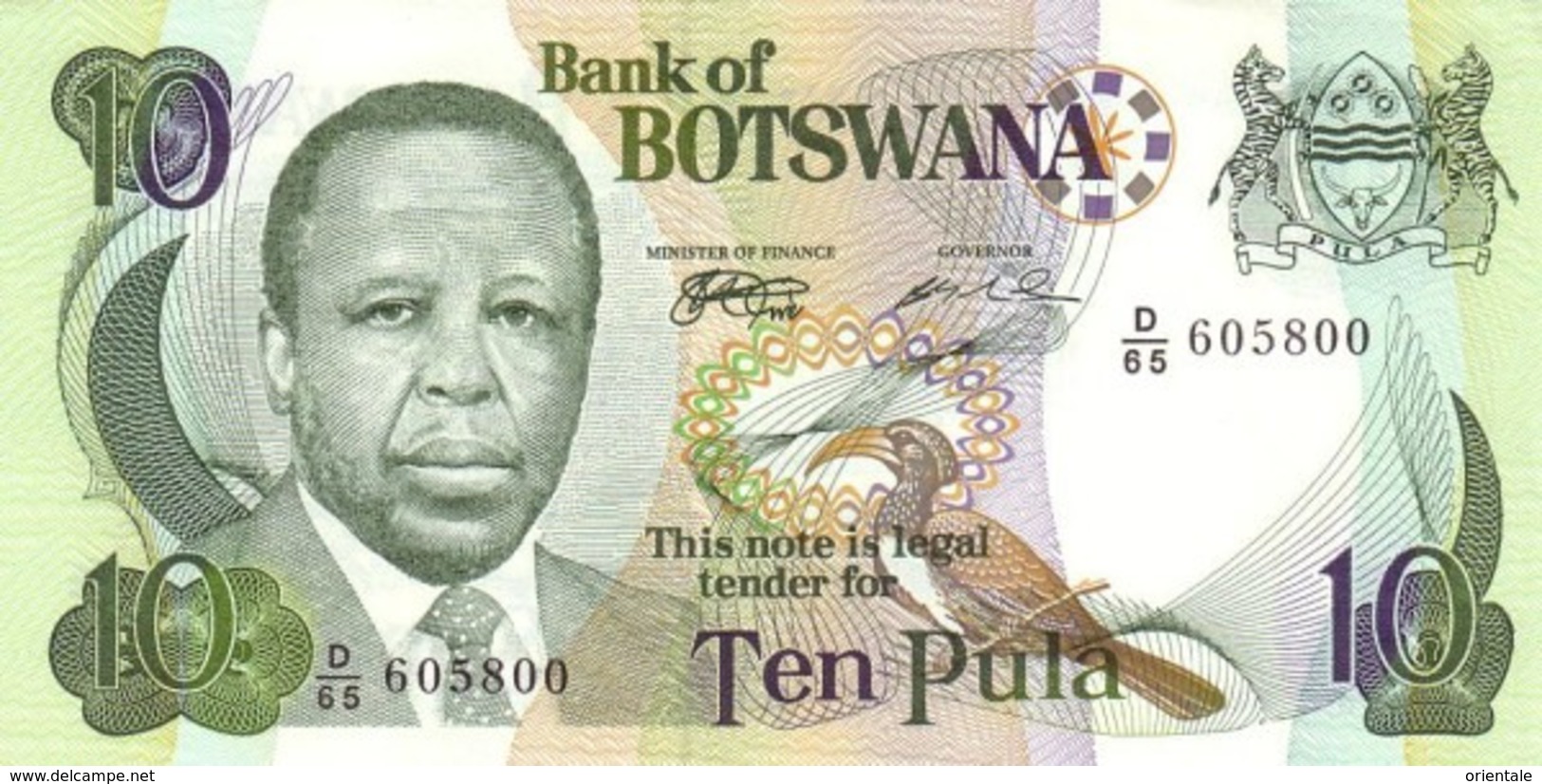 BOTSWANA P. 20a 10 P 1999 UNC - Botswana