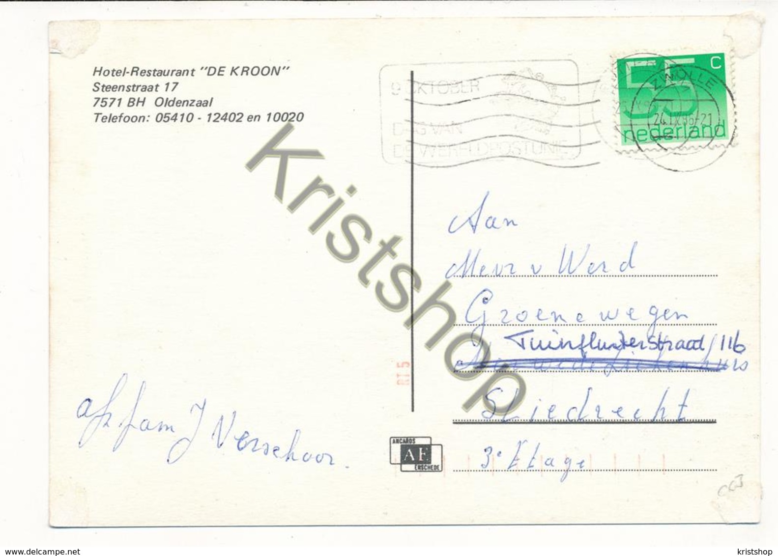 Oldenzaal - Hotel-Rest. DE KROON [AA46-2.003 - Other & Unclassified