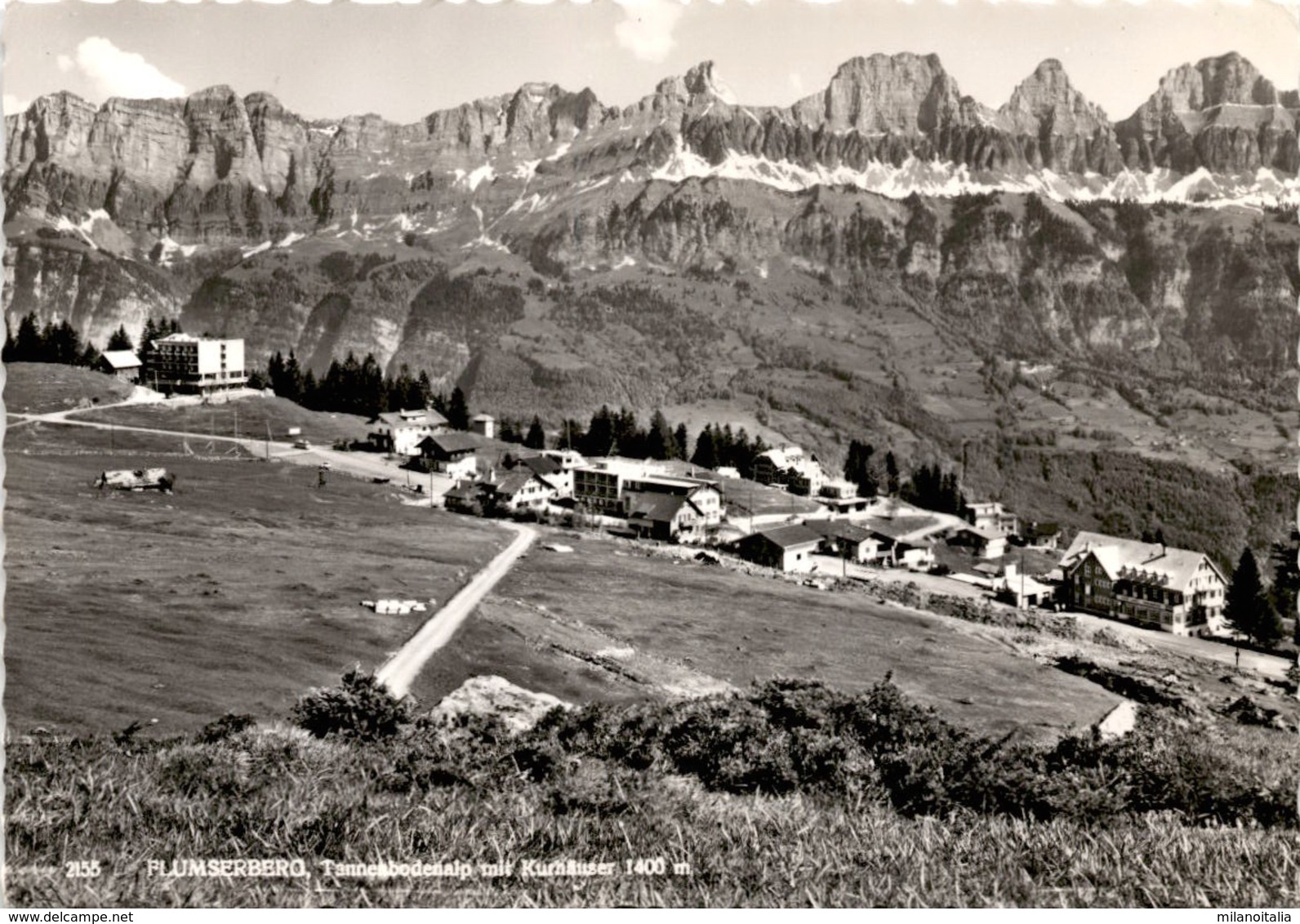 Flumserberg, Tannenbodenalp Mit Kurhäuser (2155) * 8. 6. 1967 - Berg