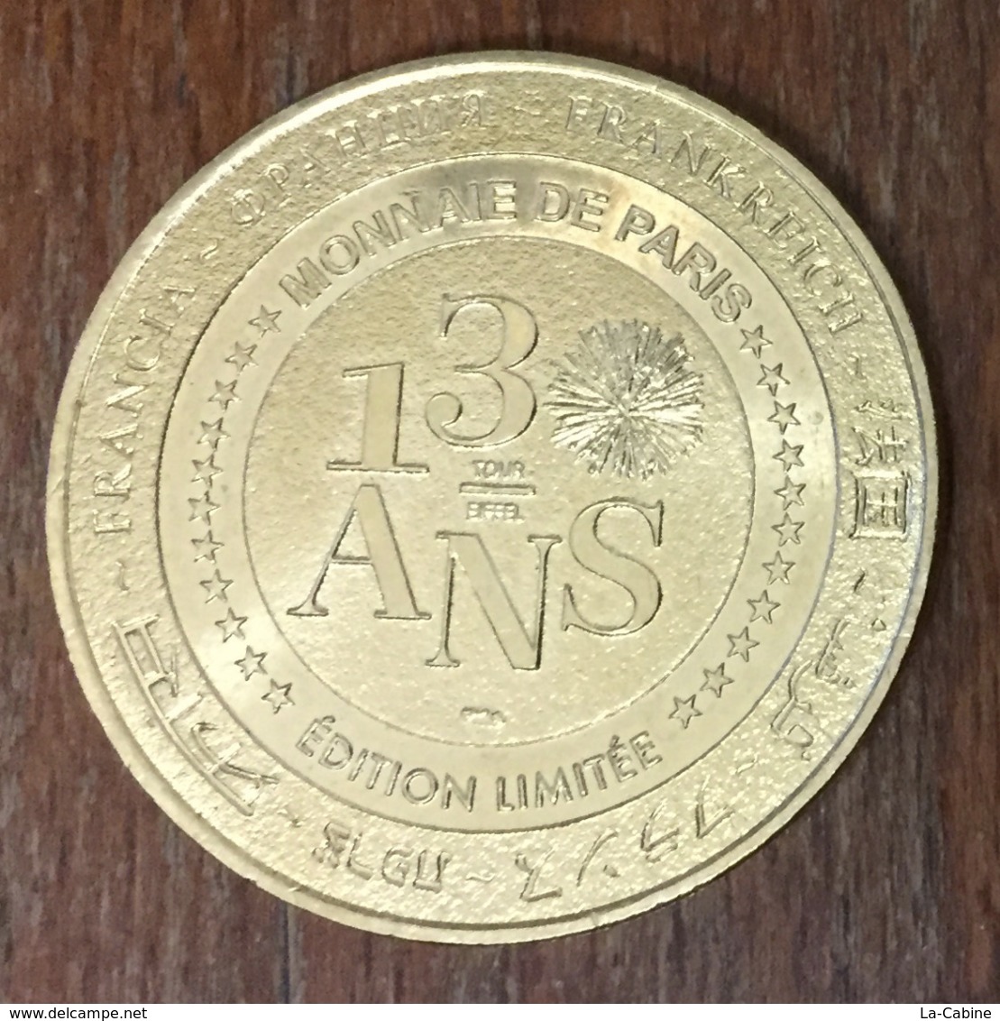 75 PARIS TOUR EIFFEL 130 ANS MÉDAILLE MONNAIE DE PARIS 2019 JETON MEDALS TOKENS COINS FRANCE FRENCH - 2019