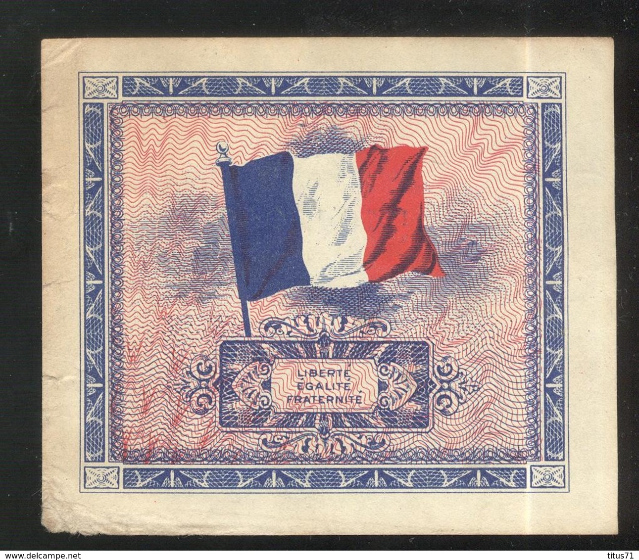 Billet 2 Francs Drapeau 1944 Série 2 - 1944 Drapeau/Francia