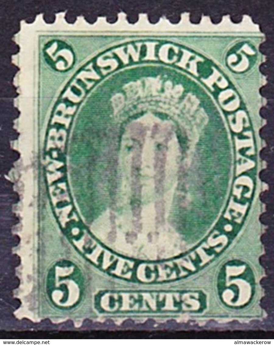 2019-0202 New Brunswick 1863 Mi 6b Used O - Usados