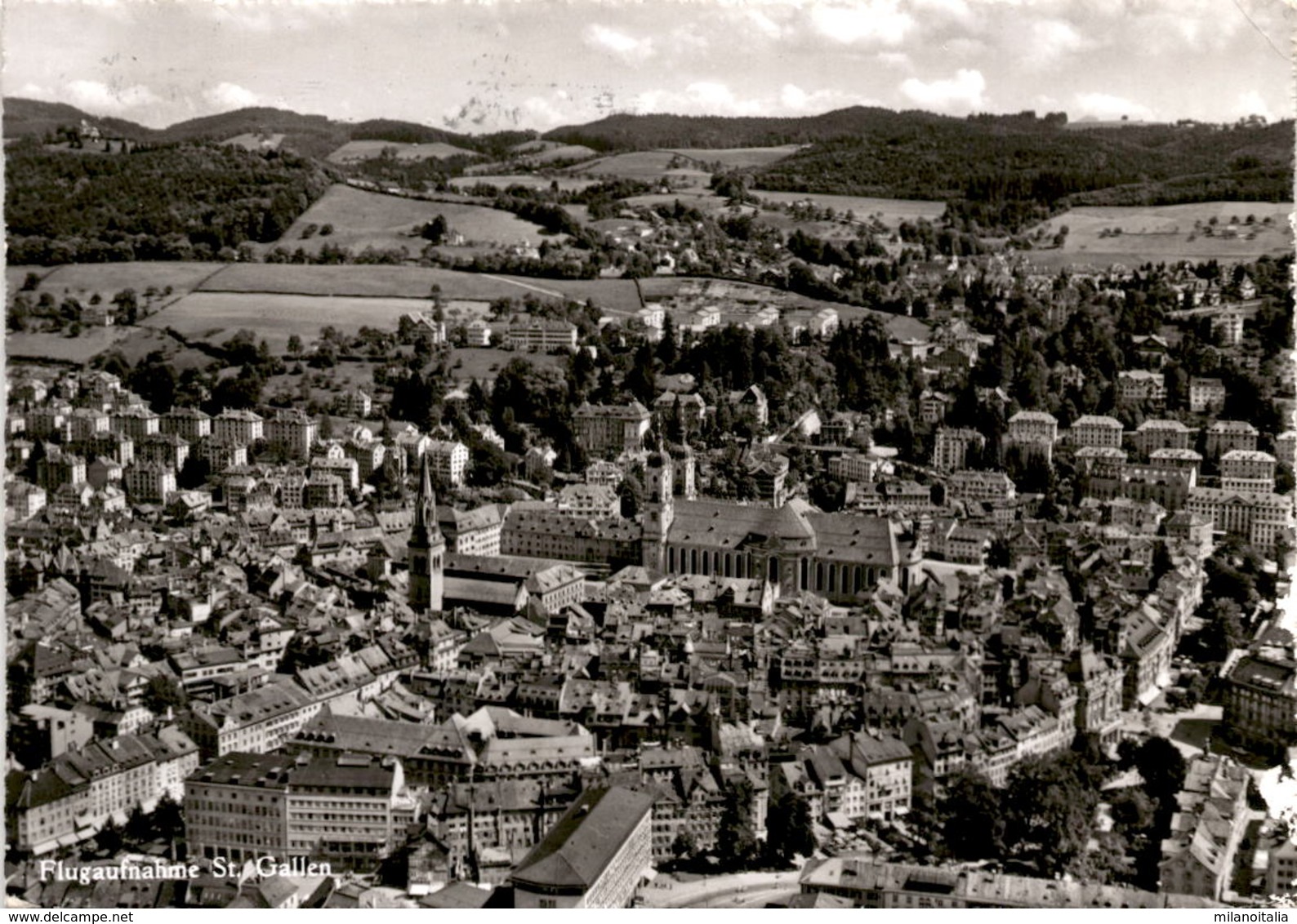 Flugaufnahme St. Gallen (11138) * 20. 9. 1956 - St. Gallen