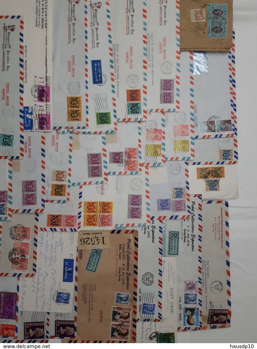 Lot 42x Hong Kong  Air Mail To Germany - Collections, Lots & Series