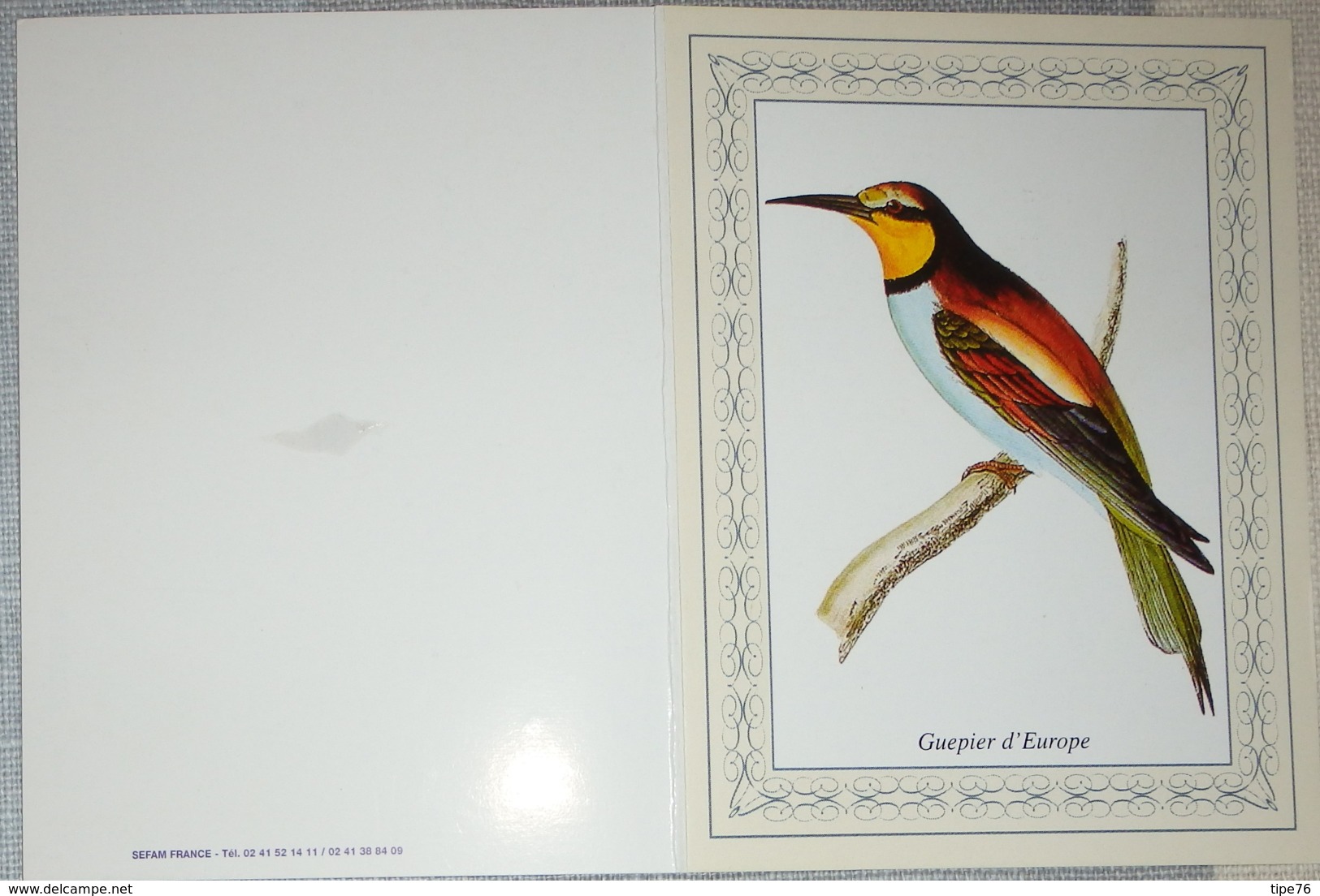 Petit Calendrier De Poche 2008 Oiseau Guepier D'Europe - Small : 2001-...