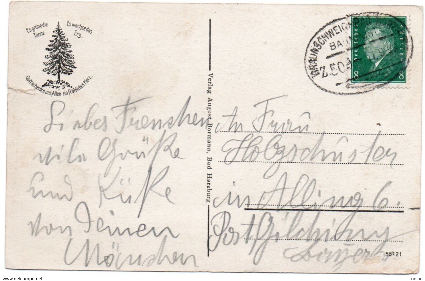 BAD HARZBURG-BADEHAUS U. KURPARK-VIAGGIATA 1923 - Bad Harzburg