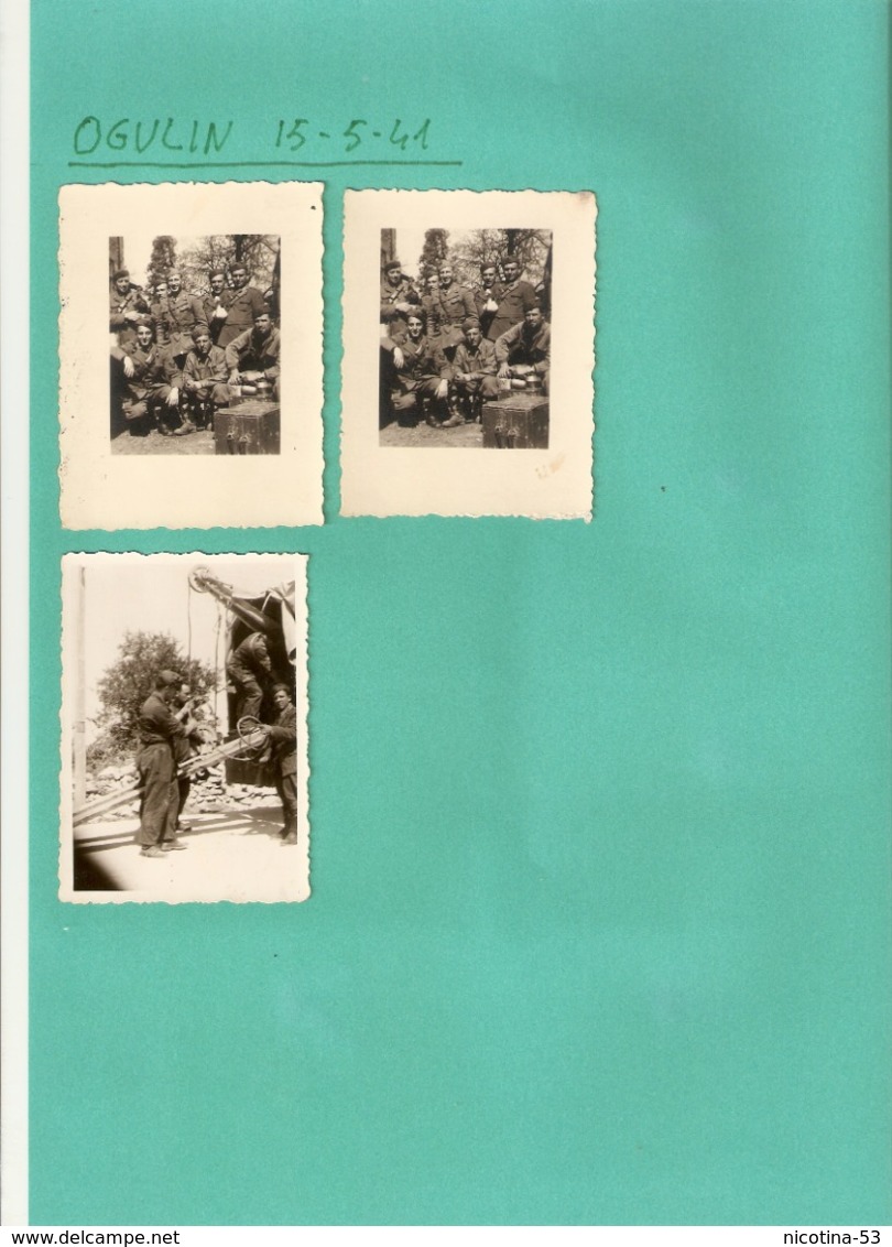 FO-00176- BLOCCO DI 60 FOTO MILITARI PERIODO DAL 1941 AL 1942 - 1939-45