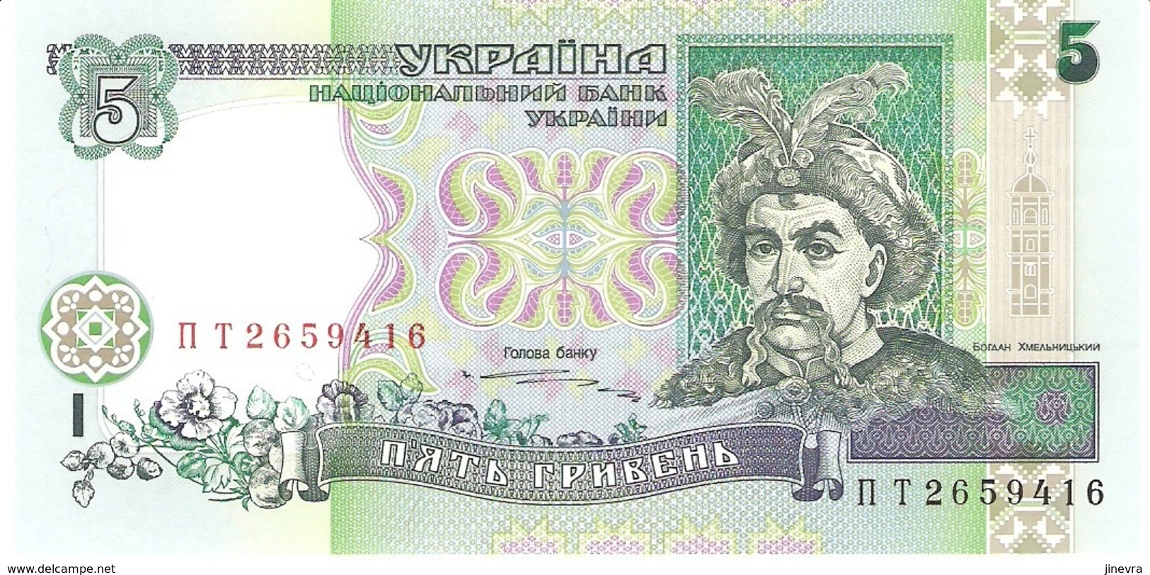 UKRAINA 5 HRYVEN 1997 PICK 110b UNC - Oekraïne