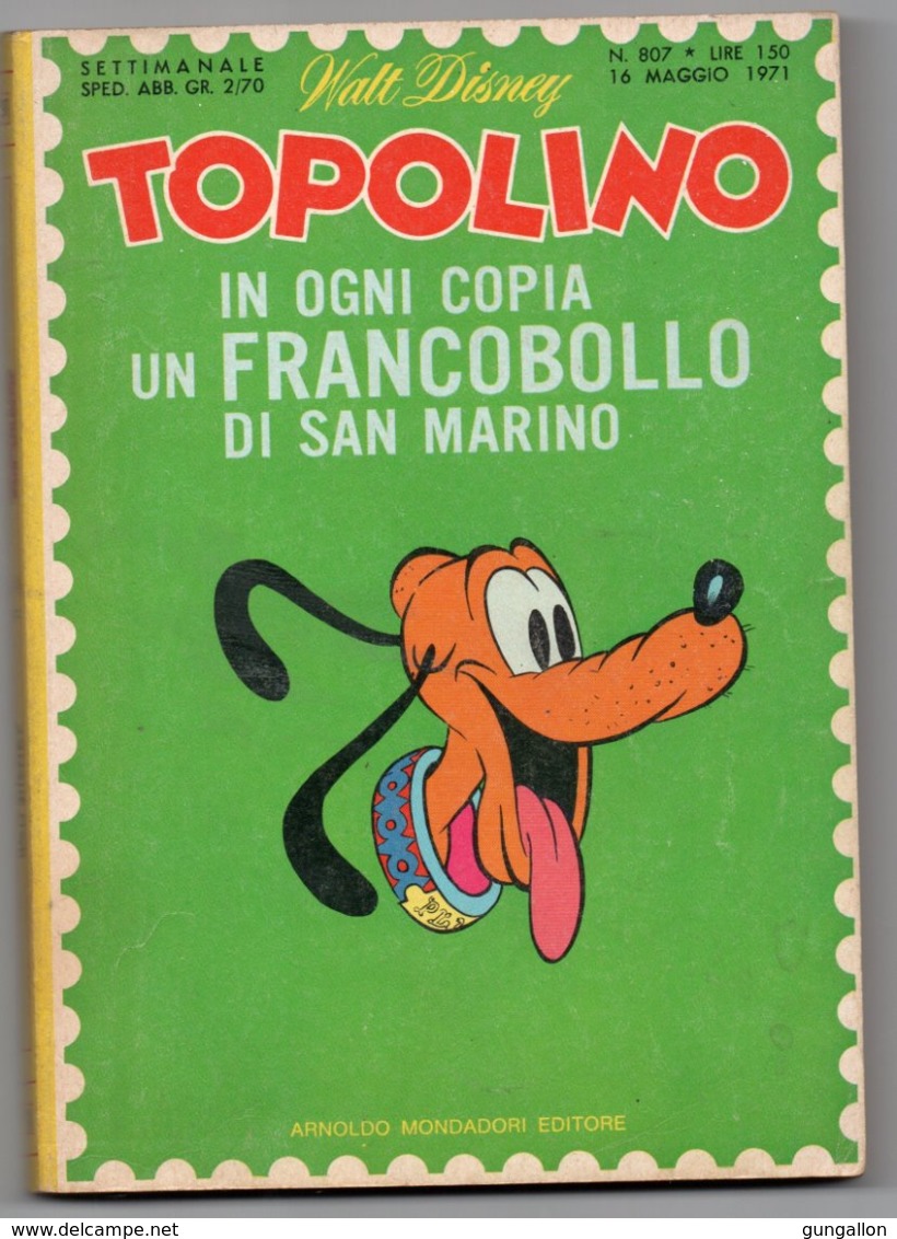 Topolino (Mondadori 1971) N. 807 - Disney