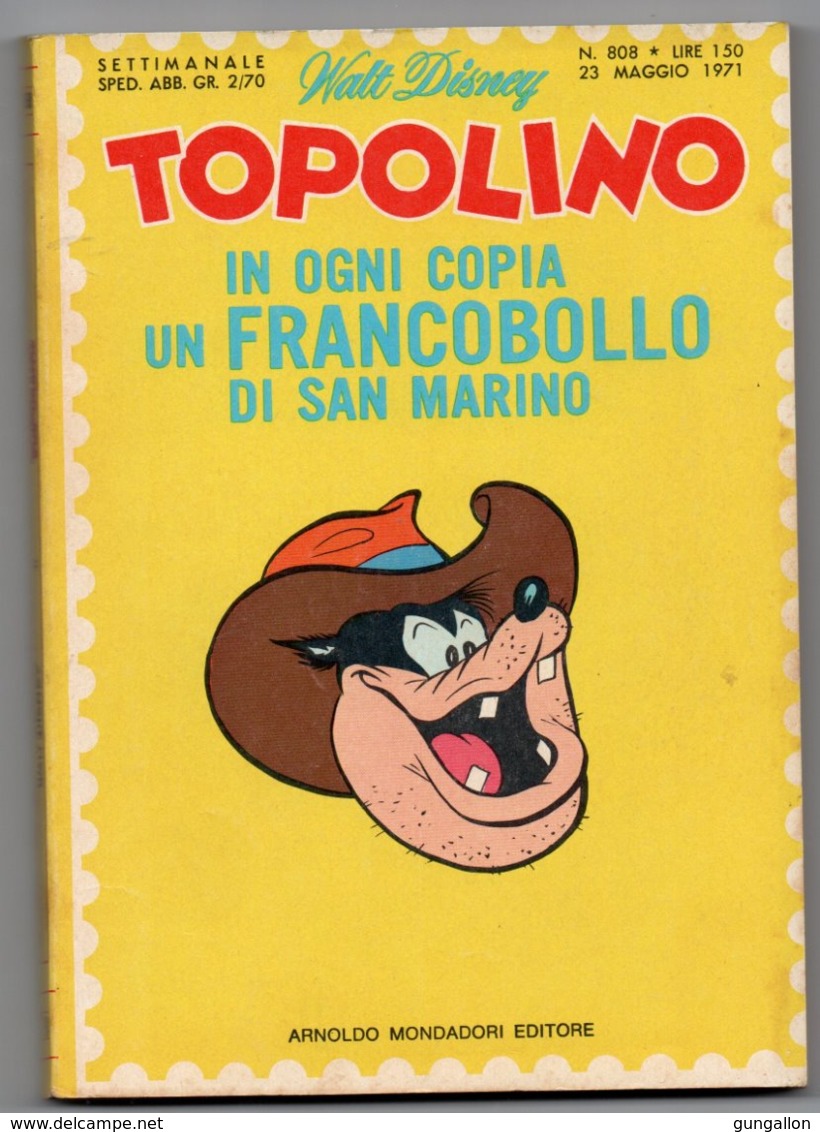 Topolino (Mondadori 1971) N. 808 - Disney