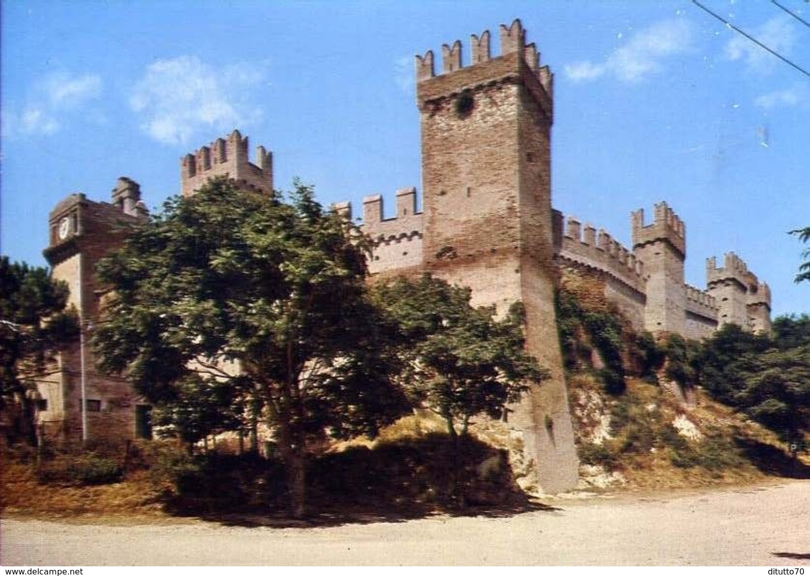 Gradara - Mura Di Cinta E Castello Di Paola E Francesca Da Rimini - Formato Grande Viaggiata – E 13 - Other & Unclassified