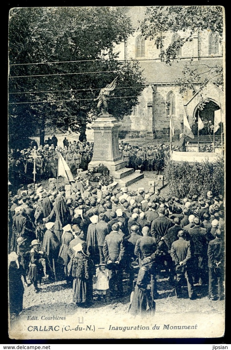 Cpa 22  Callac Inauguration Du Monument    LZ101 - Callac