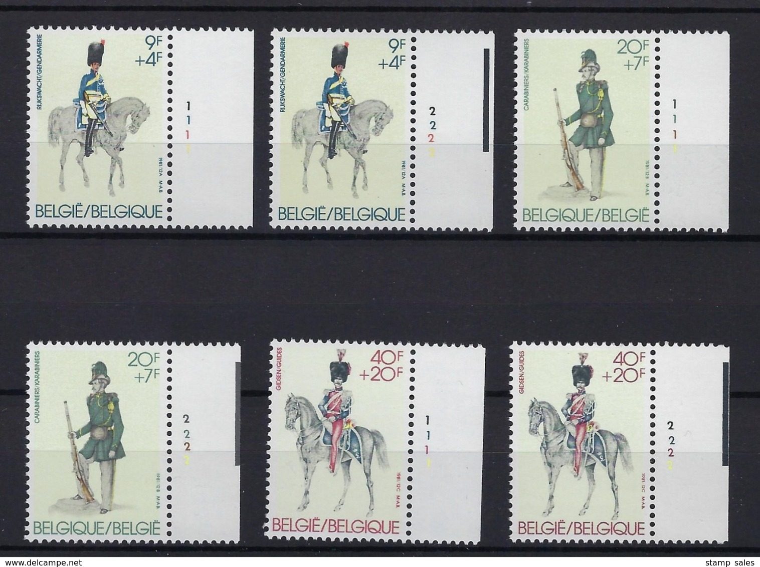 N°2031/2033 (pltn°set) MNH ** POSTFRIS ZONDER SCHARNIER SUPERBE - 1981-1990