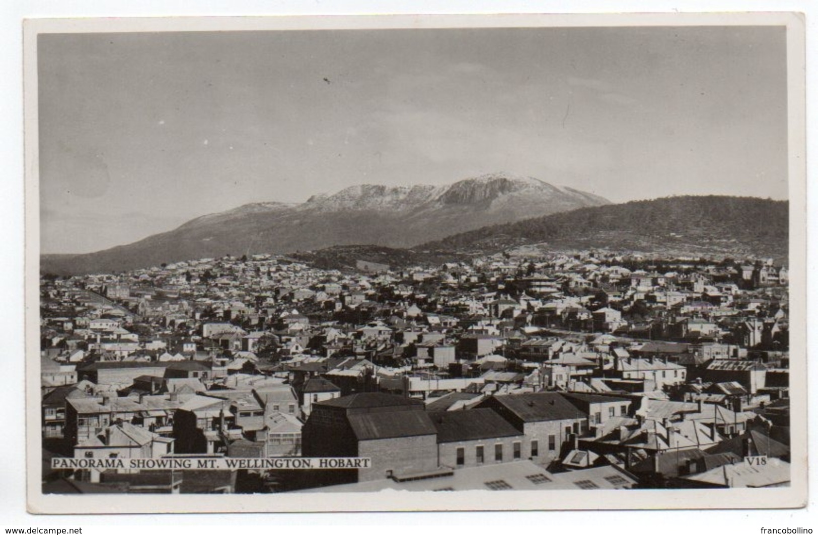 AUSTRALIA - PANORAMA SHOWING MT.WELLINGTON, HOBART - Hobart