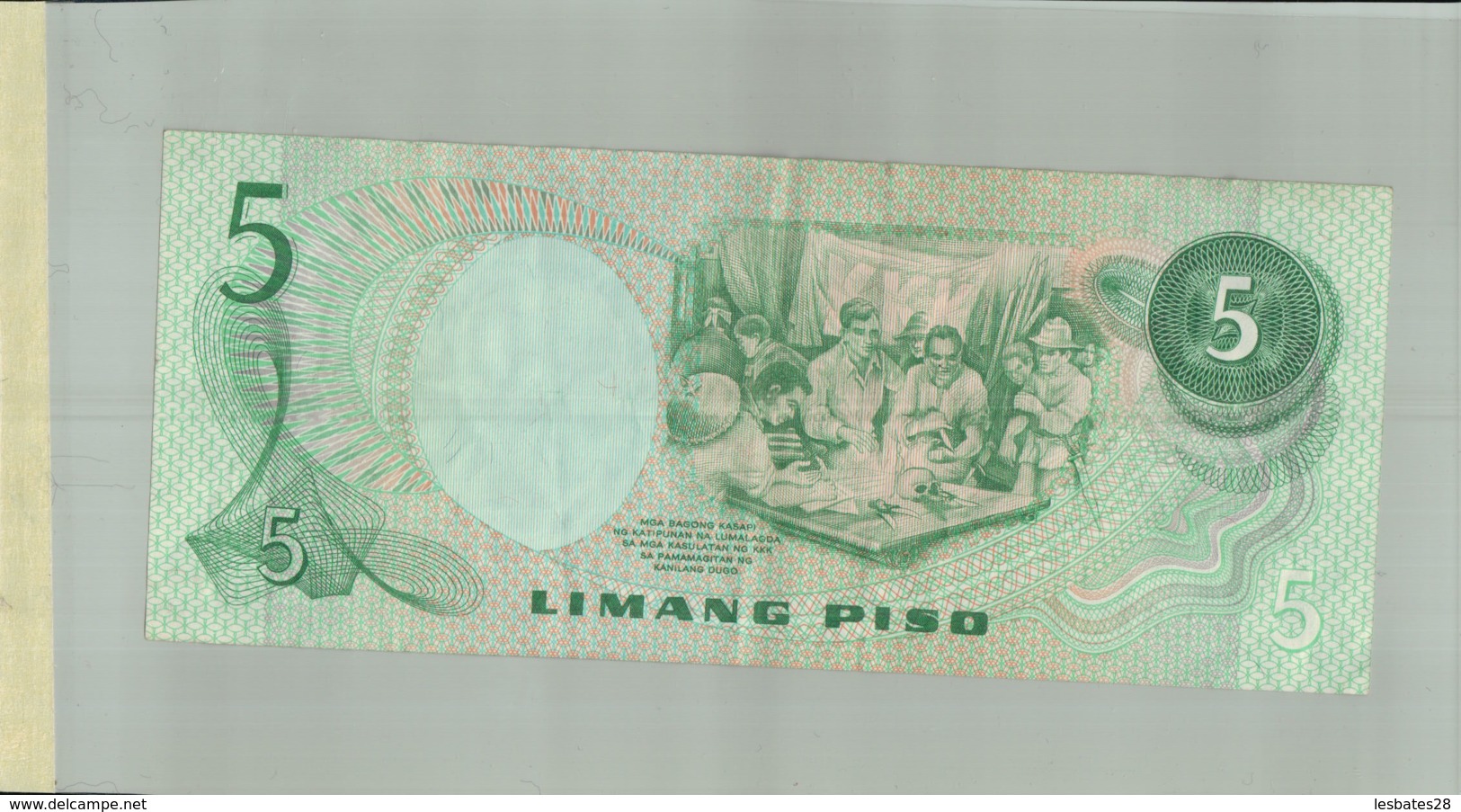 BILLET DE BANQUE PESO 5 - LIMANG PISO  - REPUBLIKA NG PHILIPINAS  - PHILIPPINES  1949 BILLET    Sept 2019 Alb 12 - Philippines