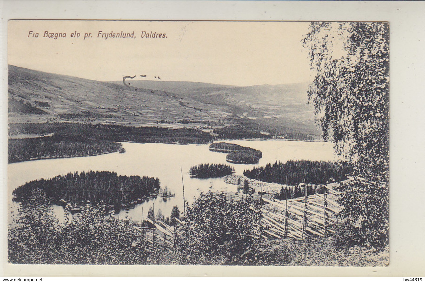Fra Baegna Elv Pr. Frydenlund - Valdres - 1913 - Norwegen