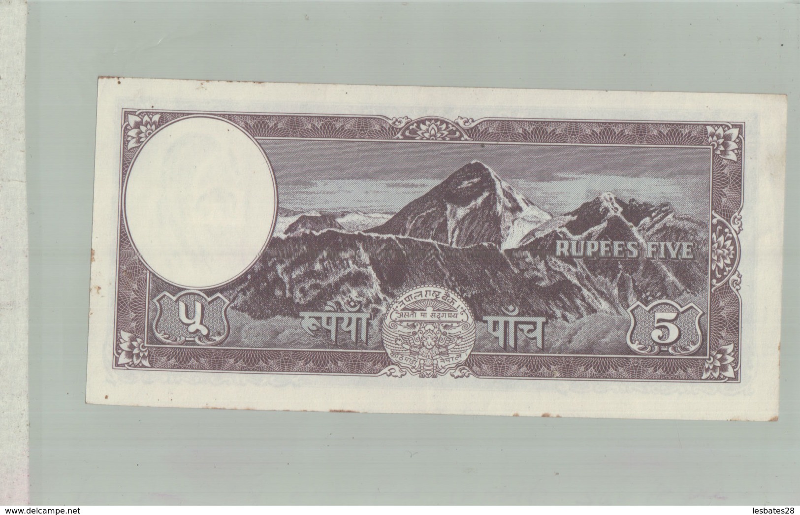 BILLET DE BANQUE   NEPAL 5 RUPEES ND1961 UNC  Billet  -sept  2019  Alb Bil - Népal