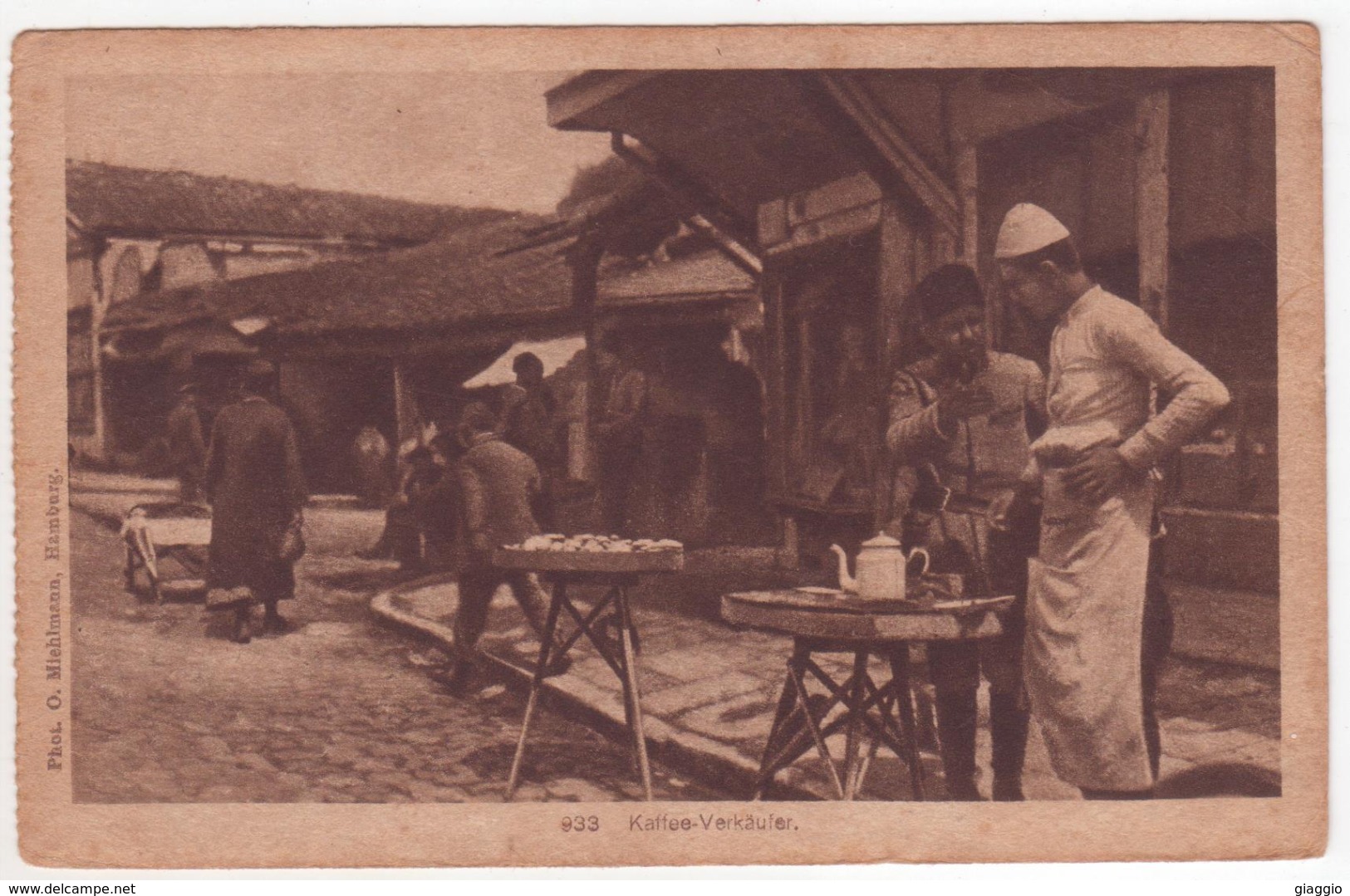 °°° 13937 - BALKANS , KAFFEE VERKAUFER , COFFEE SELLER - 1921 With Stamps °°° - Europa