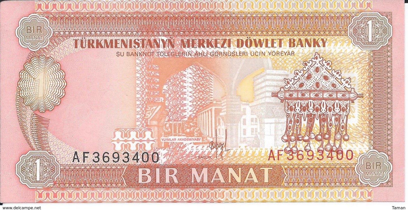 TURKMENISTAN      Lot De 2 Billets  - 1 Et 5 Manat  Nd(1993)    -- UNC -- - Turkménistan