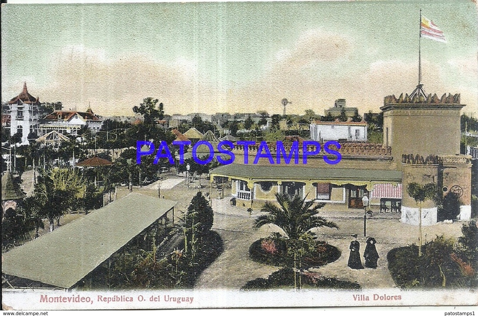 119497 URUGUAY MONTEVIDEO VILLA DOLORES VISTA PARCIAL & MILL MOLINO POSTAL POSTCARD - Surinam