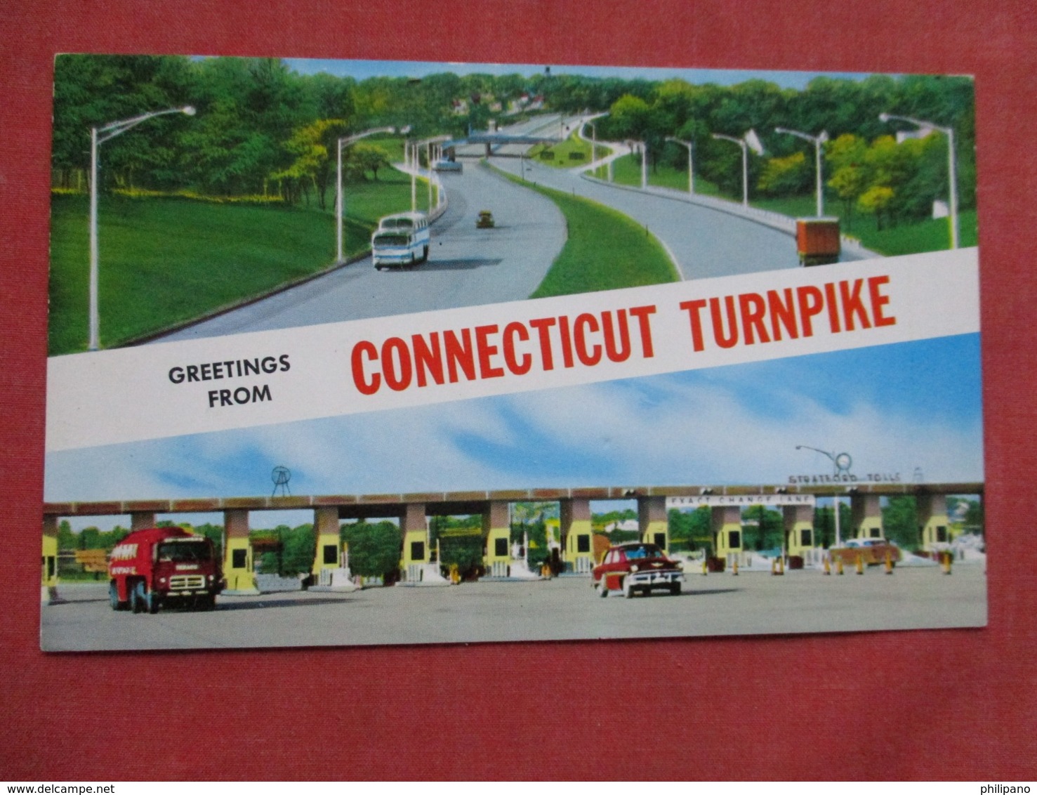 Greetings - Connecticut Turnpike .    Ref   3606 - Other & Unclassified