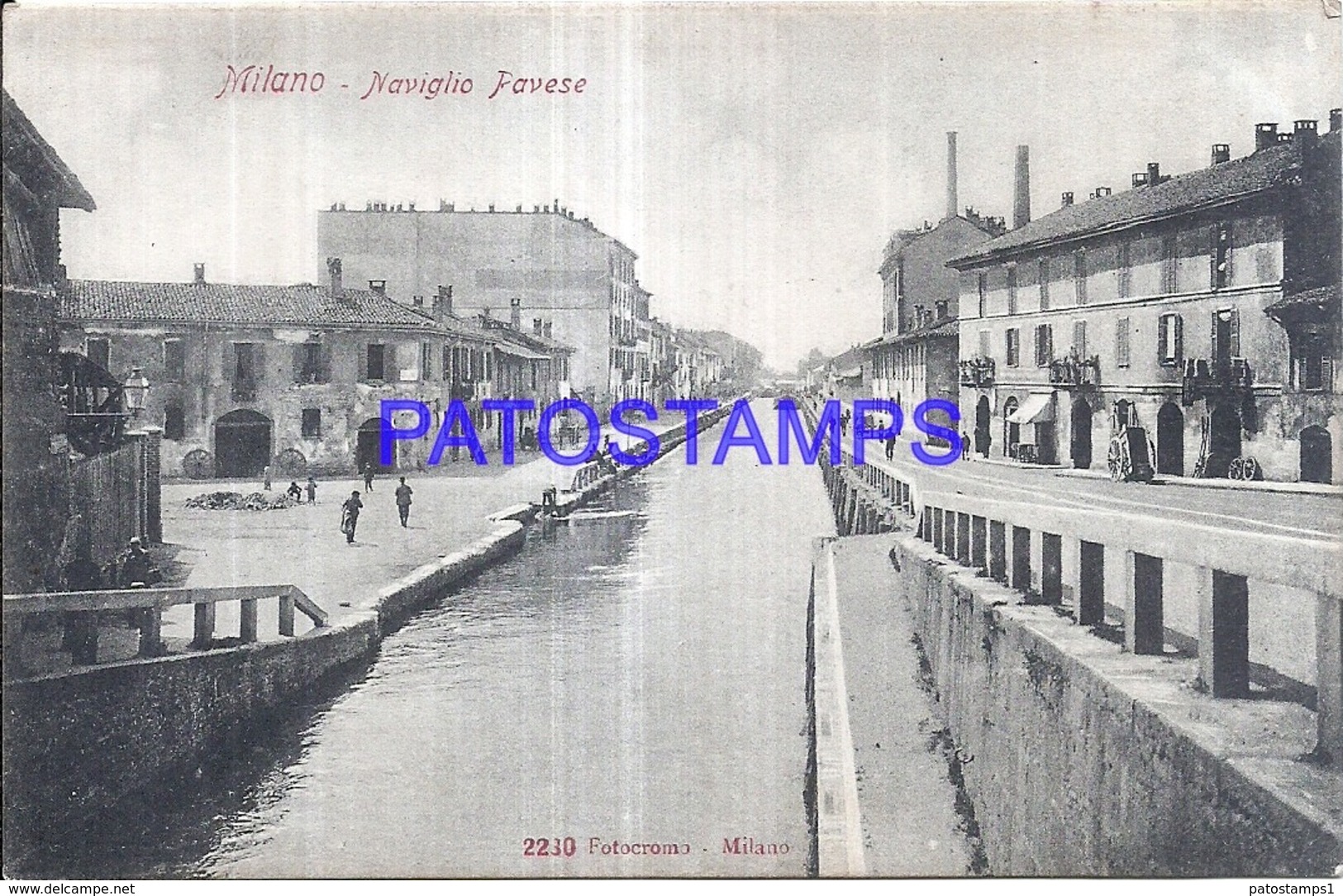 119505 ITALY MILANO MILAN LOMBARDIA NAVIGLIO PAVESE POSTAL POSTCARD - Altri & Non Classificati