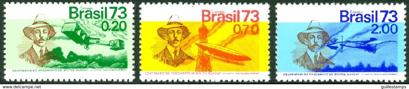 BRAZIL 1973 AVIATOR SANTOS-DUMONT** (MNH) - Unused Stamps