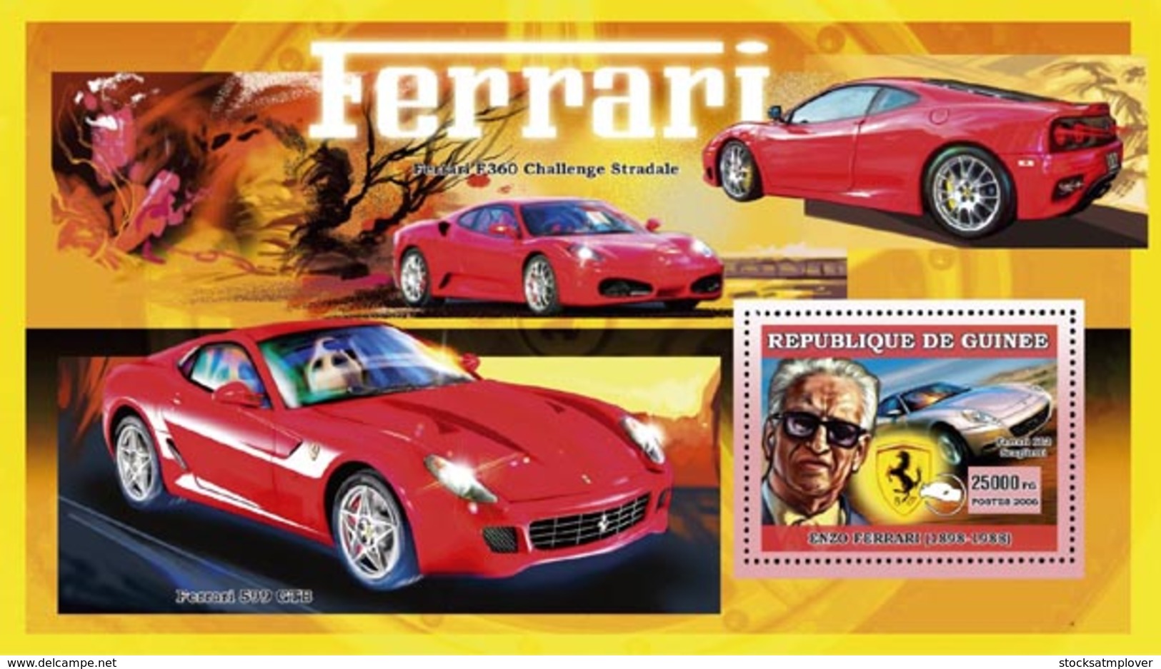 Guinea  2006 Enzo Ferrari，cars - Guinea (1958-...)