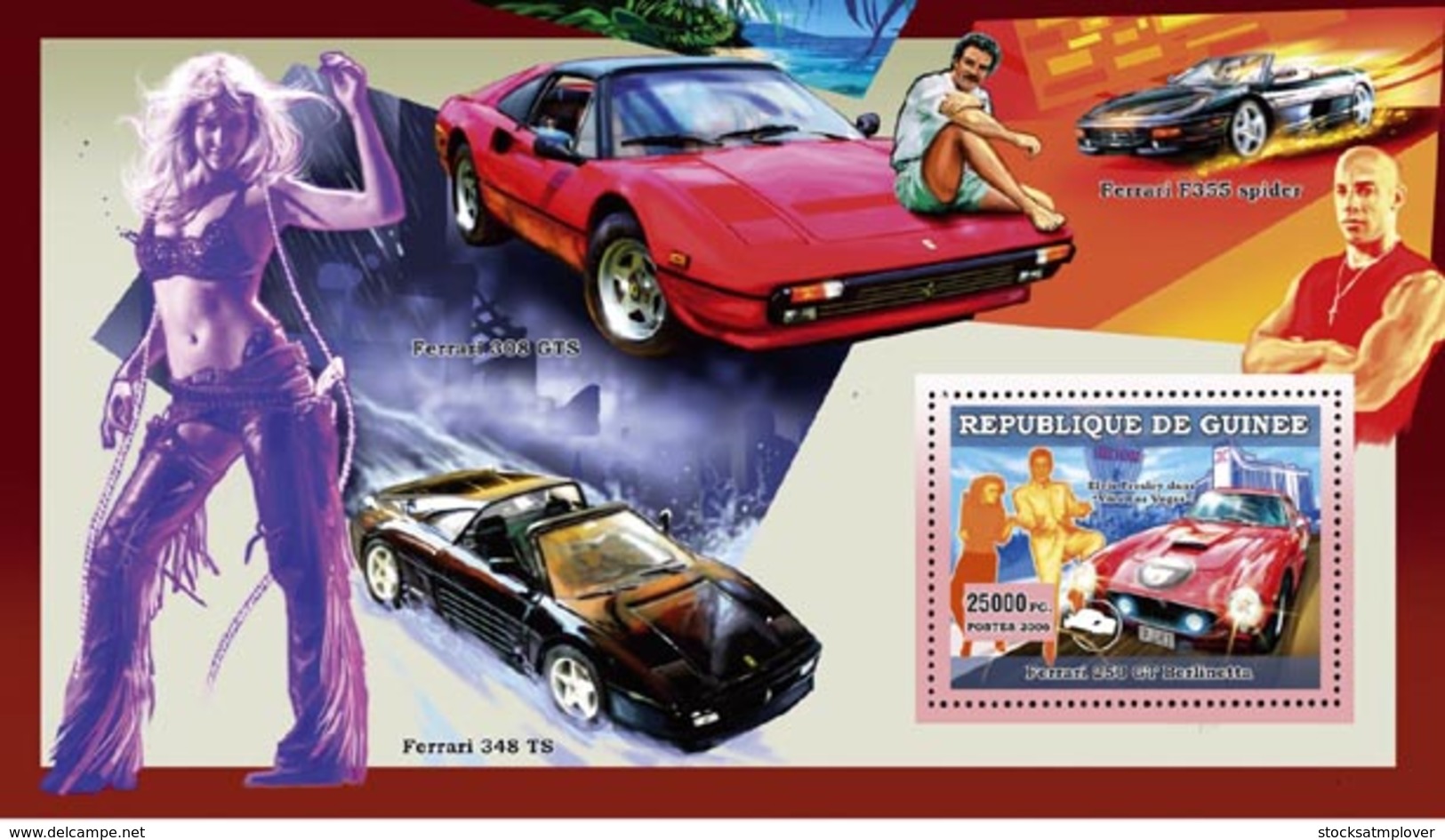 Guinea  2006 Enzo Ferrari，cars,Elvis Presley - Guinea (1958-...)