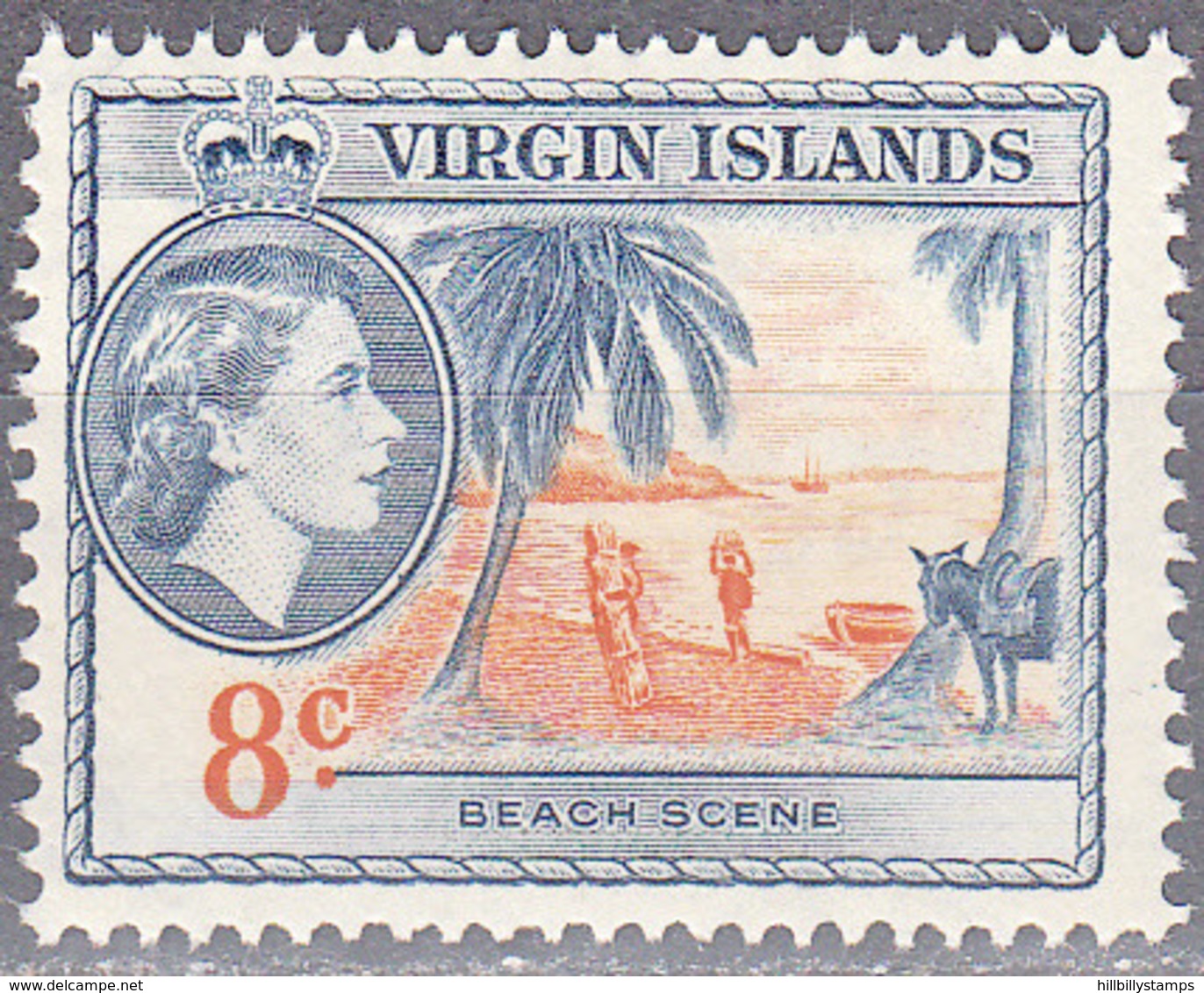 BRITISH VIRGIN ISLANDS     SCOTT NO  121    MNH     YEAR  1956 - Iles Vièrges Britanniques