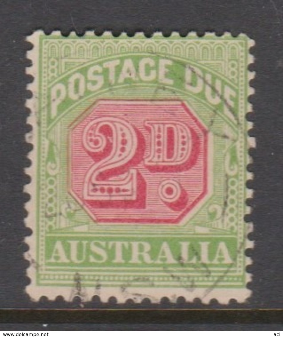 Australia D 65a 1909-11 Postage Due 2d Rosine And Yellow Green,used - Port Dû (Taxe)