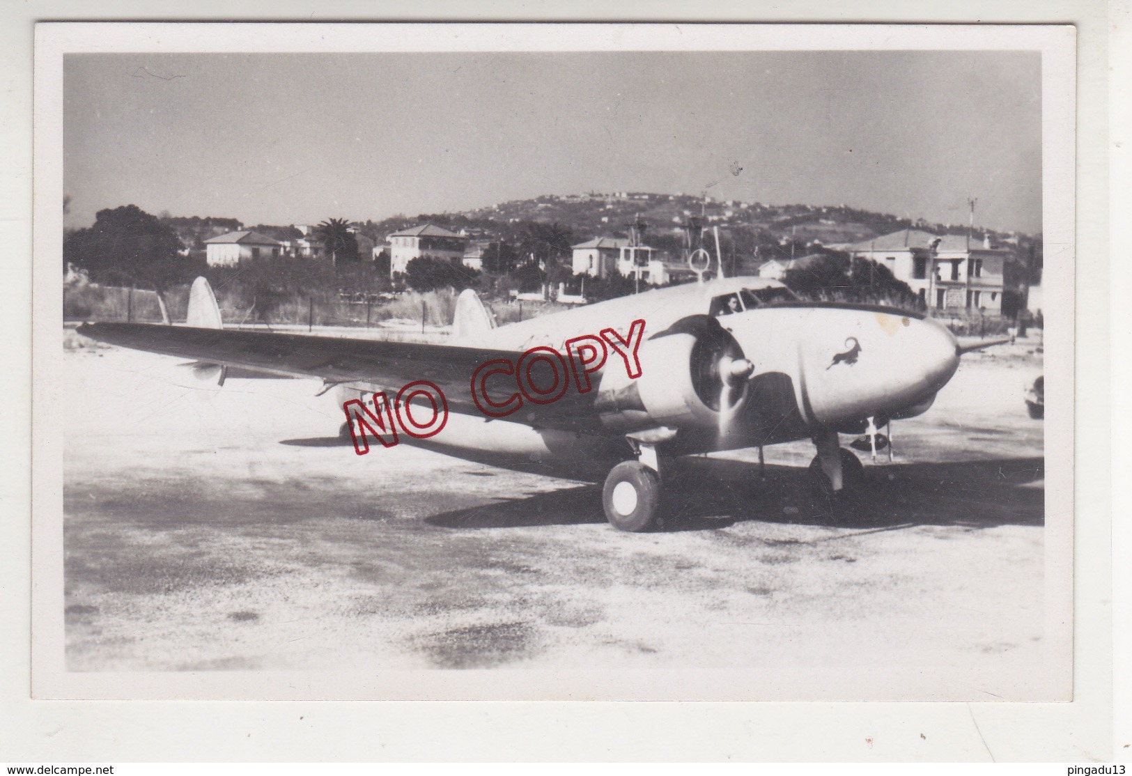 Corse Souvenir Circuit Touristique Aérien Aéro Africaine * Nice Avion Lockheed Autographe Pilote Radio Hôtesse Rare - 1946-....: Ere Moderne