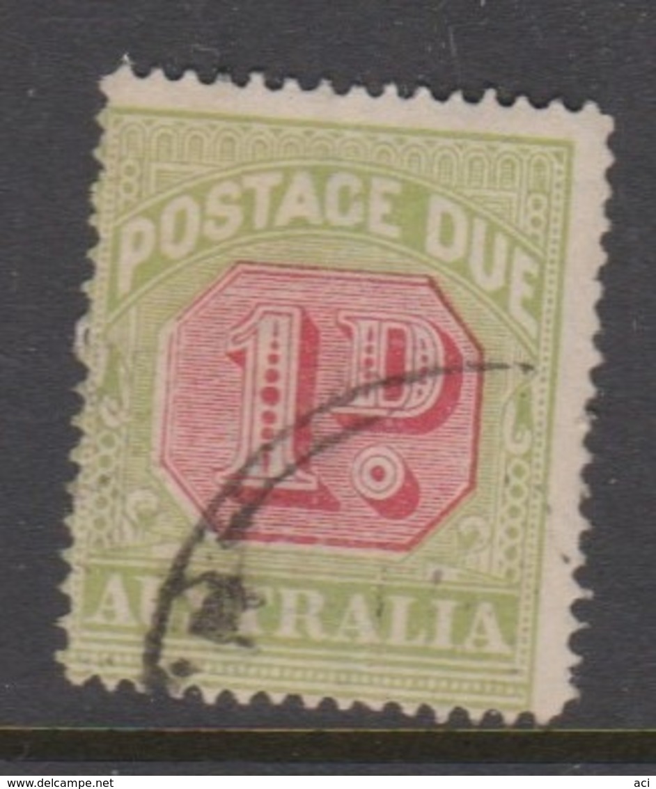 Australia D 92 1919-30 Postage Due 1d Carmine And Yellow Green,used - Port Dû (Taxe)